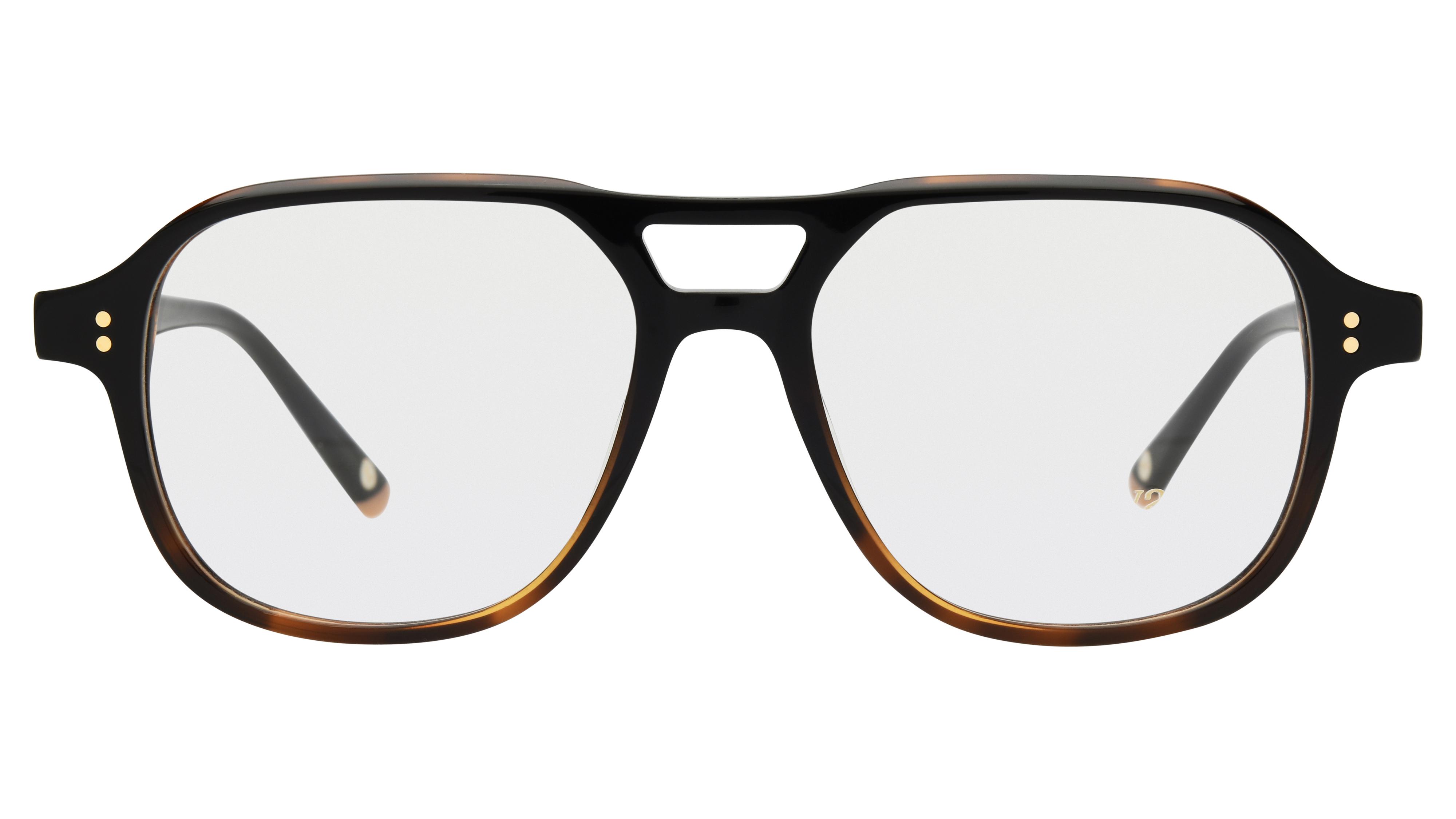 Lunettes de vue Siralya Femme Noir Aviateur sir2601 Face