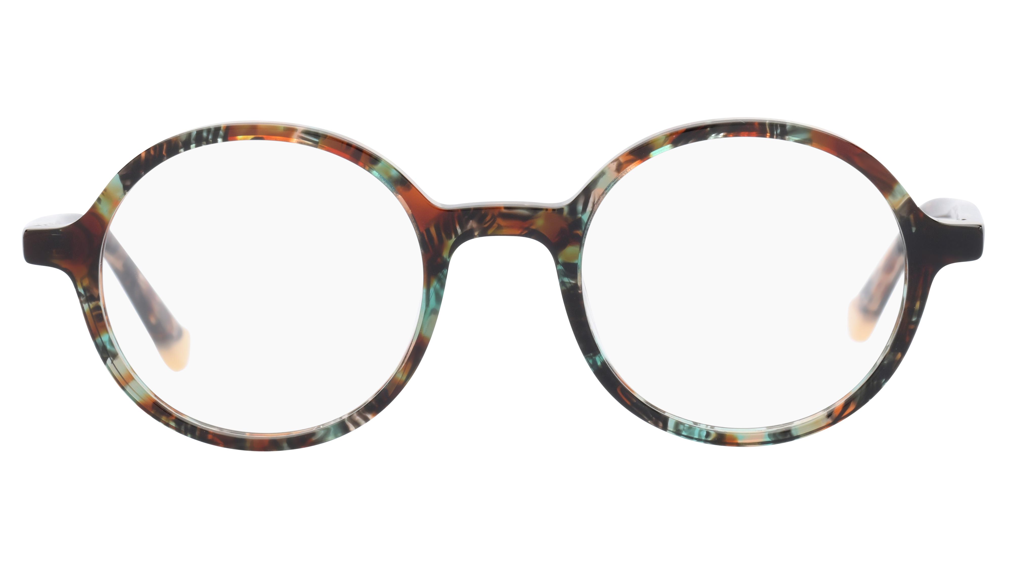 Lunettes de vue Lunatic Femme Bleu Ronde Lun2207 Face