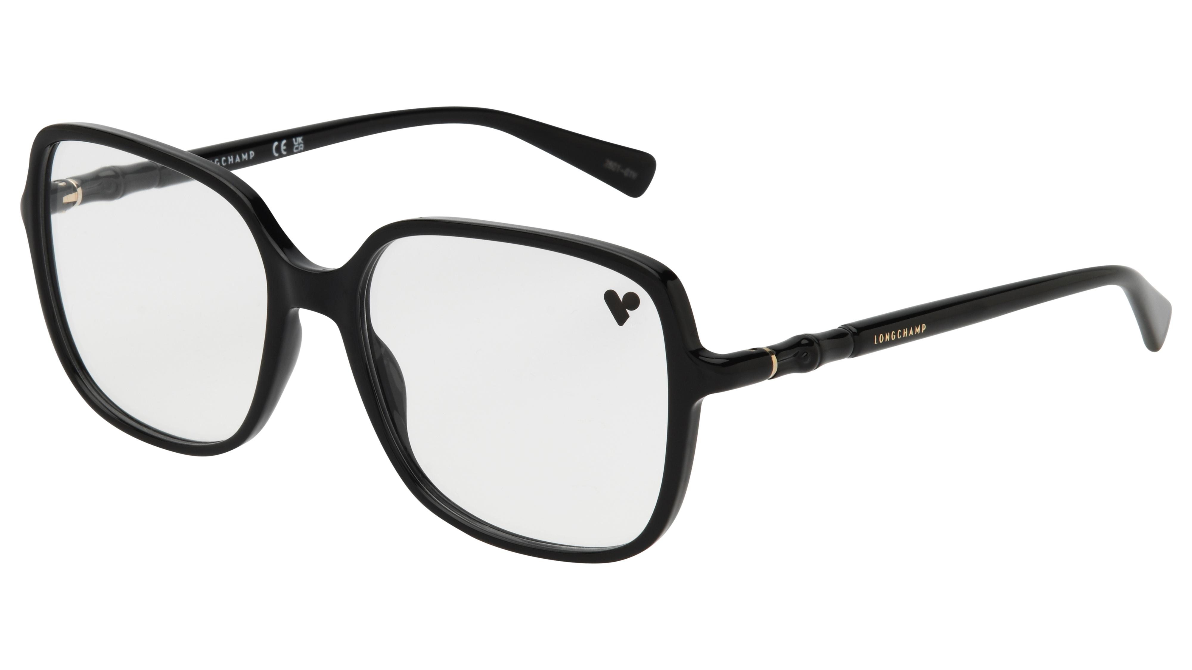 Lunettes de vue Longchamp Femme Noir Carré LO2802 Trois-Quart