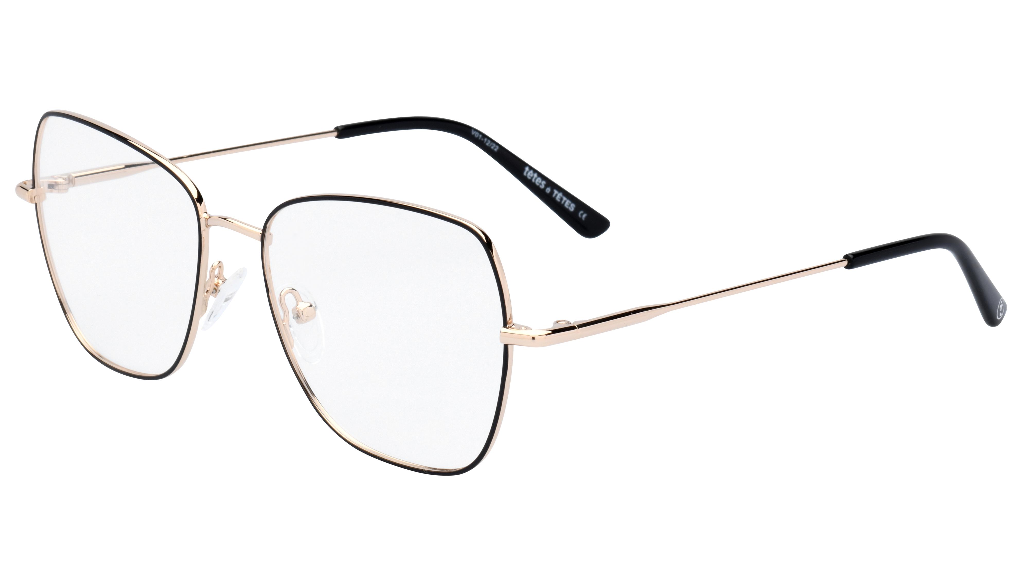 Lunettes de vue t tes TETES Tat2301 212 Or Brillant