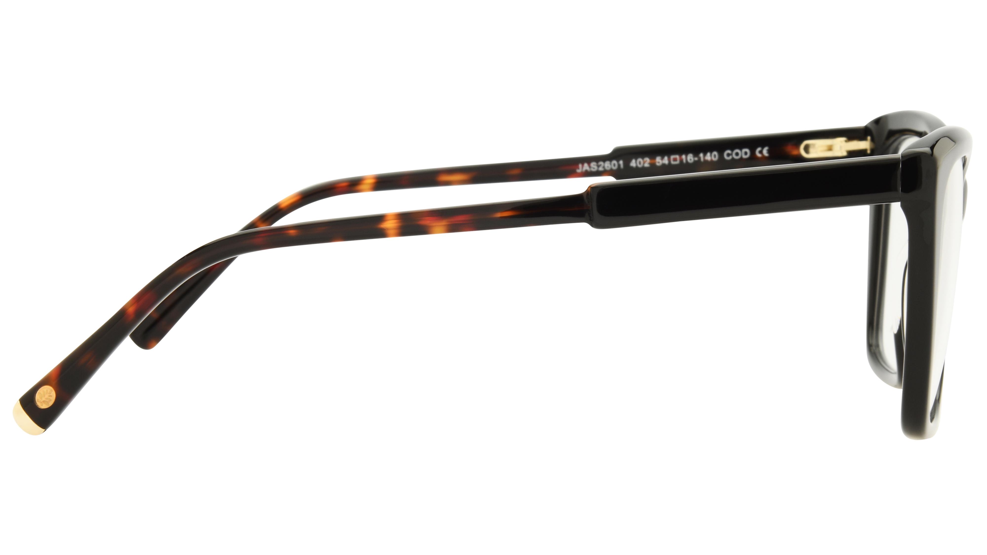 Lunettes de vue Jasma Femme Noir Papillonnante Jas2601 Droite