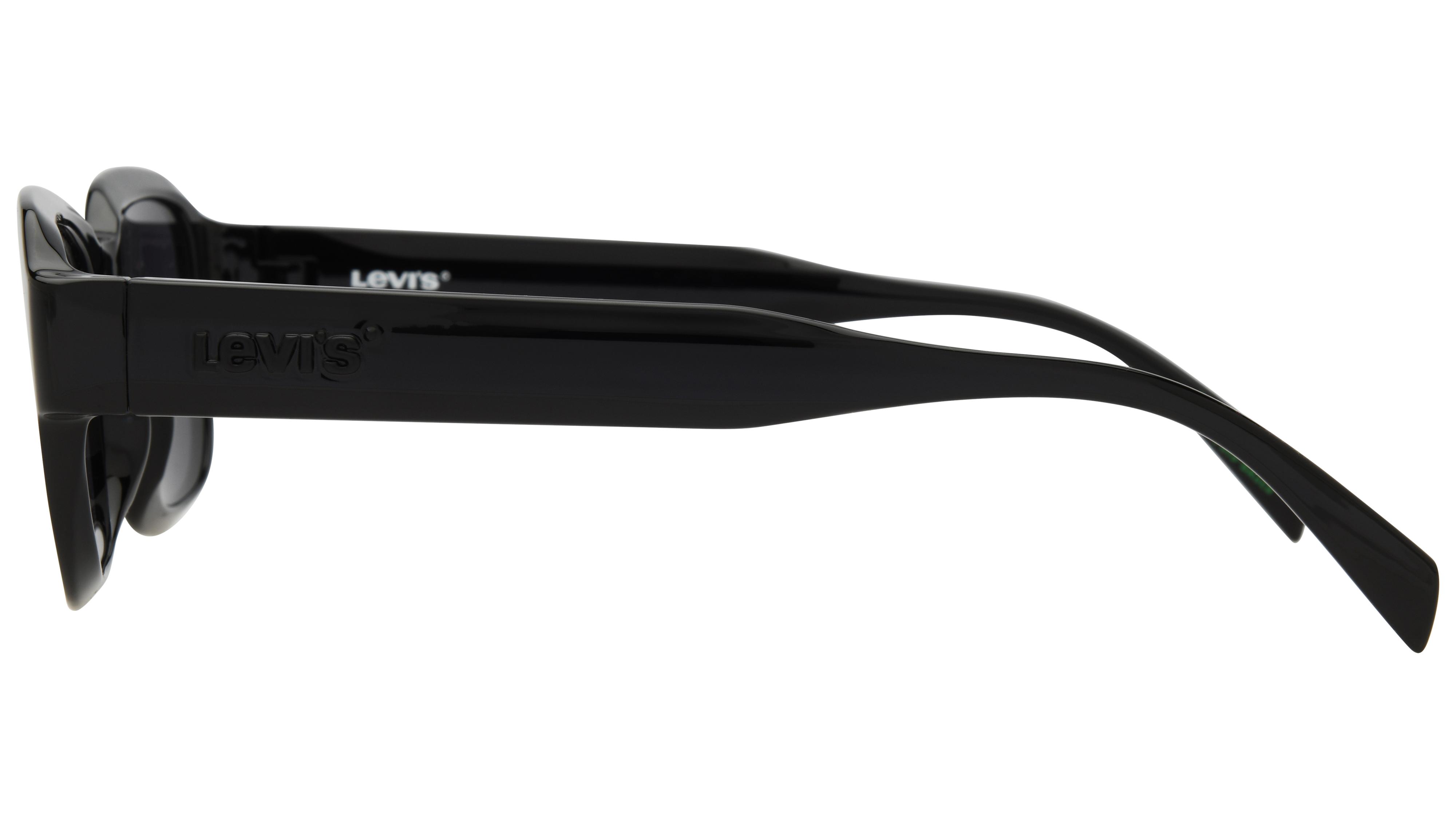 Lunettes de soleil Levi's Mixte Noir Carré Lv Gauche