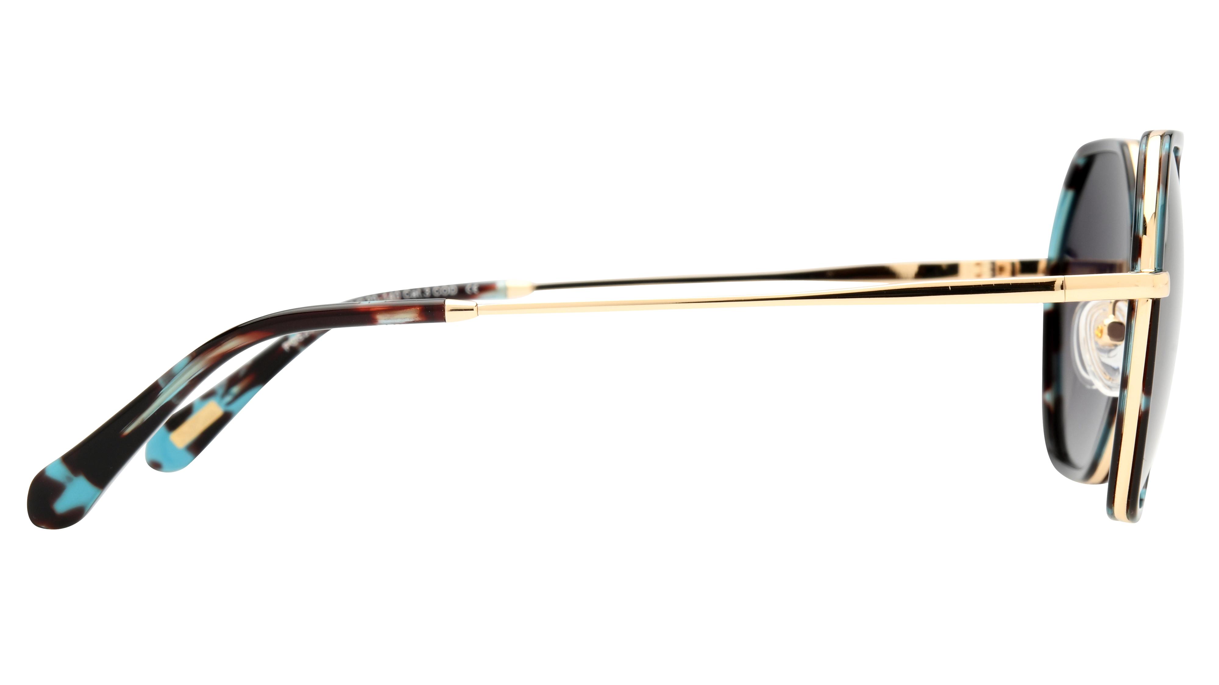 Lunettes de soleil Pol&Sun Femme Bleu Carré Pos2501 Droite
