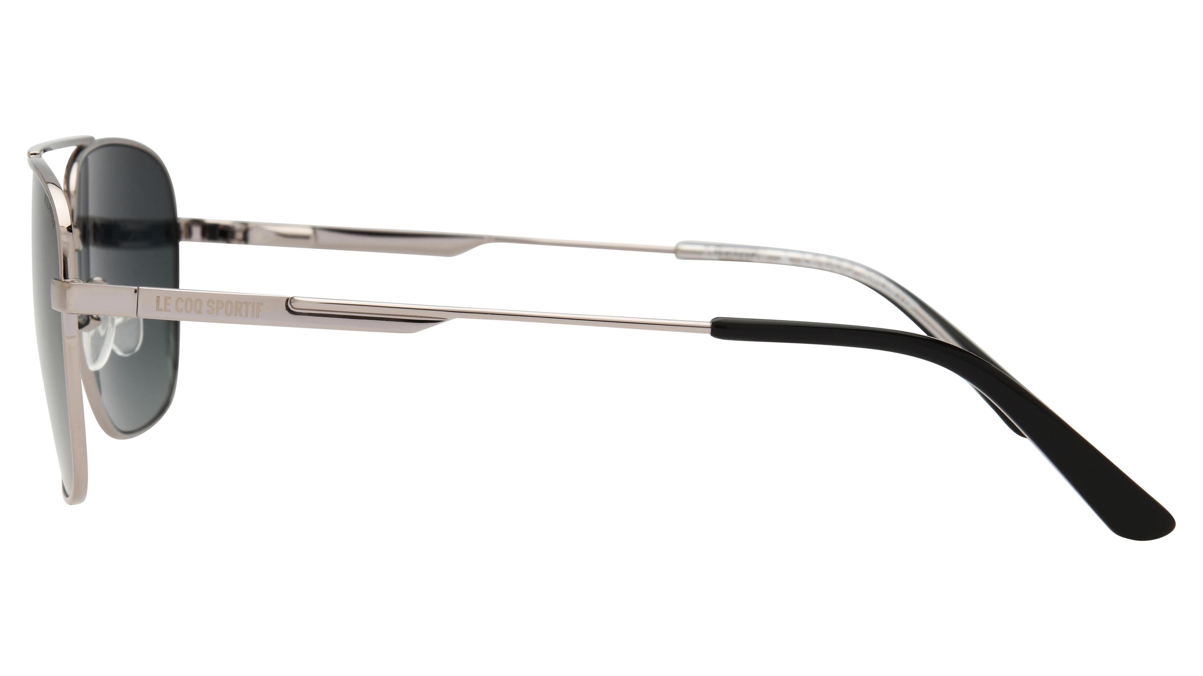 Lunettes de soleil Le Coq Sportif Homme Gris Aviateur Lcs2301/S Gauche