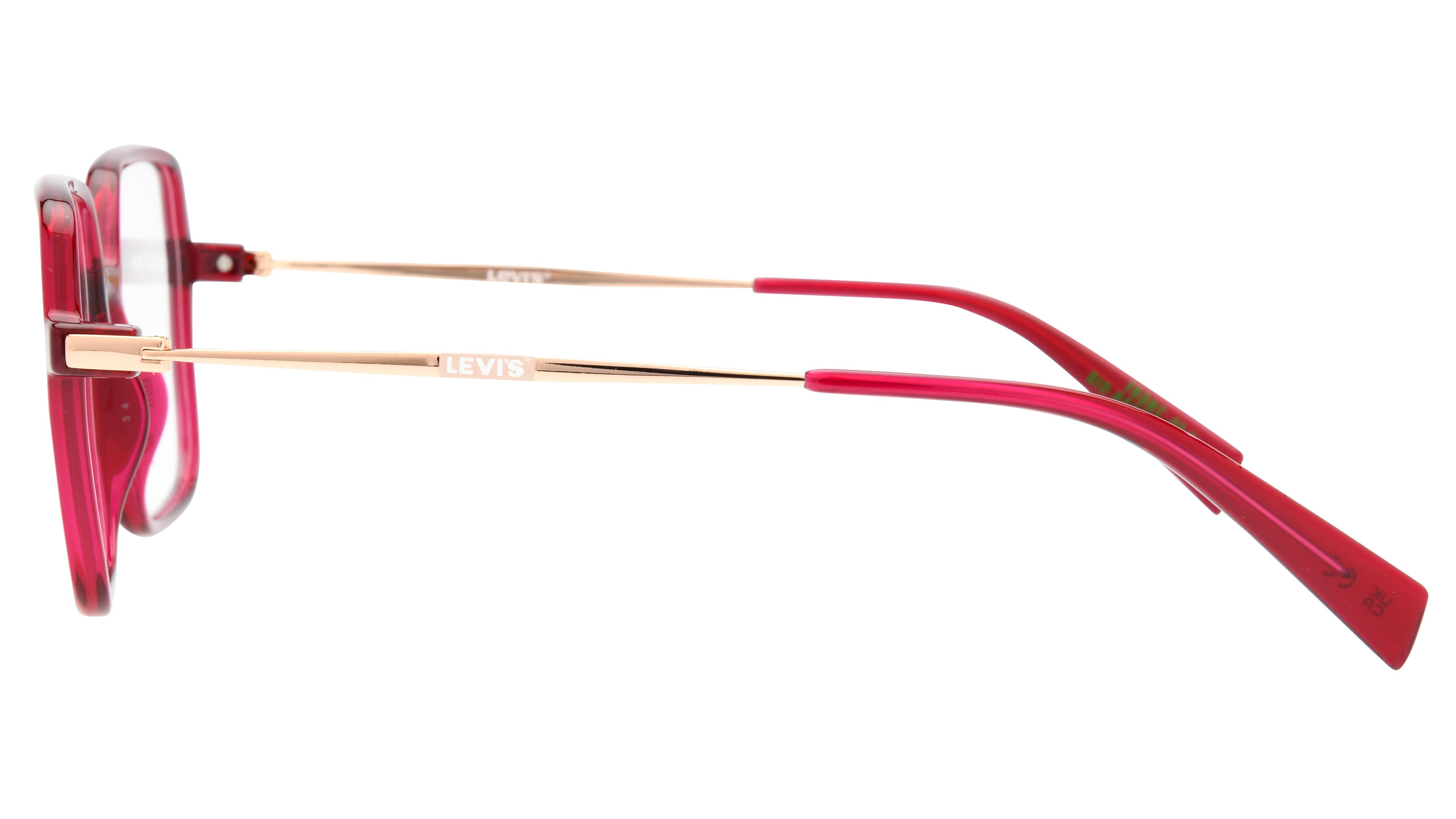 Lunettes de vue Levi's Femme Rouge Carré Lv1072 Gauche