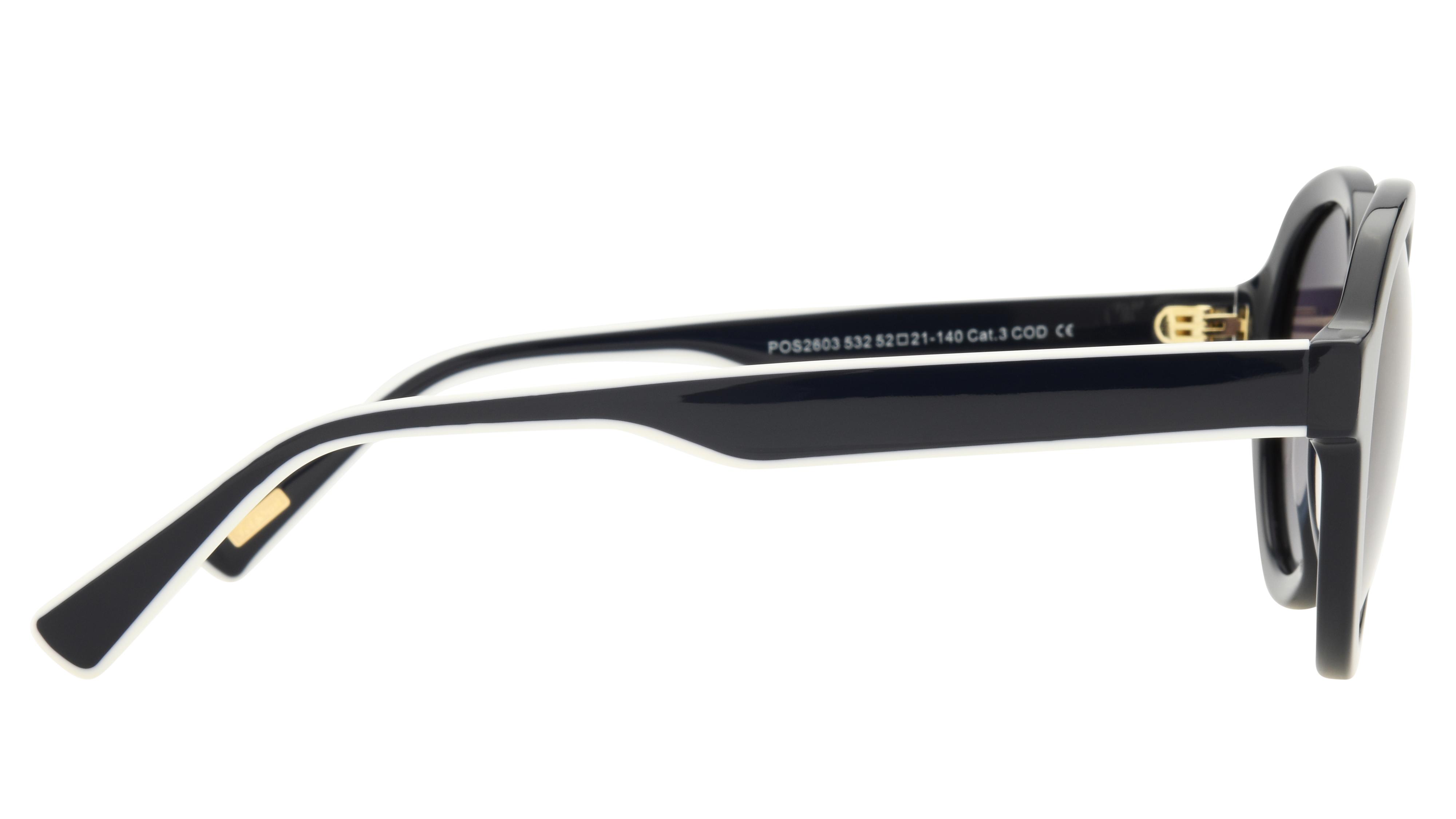 Lunettes de soleil Pol&Sun Femme Bleu Ronde Pos2603 Droite