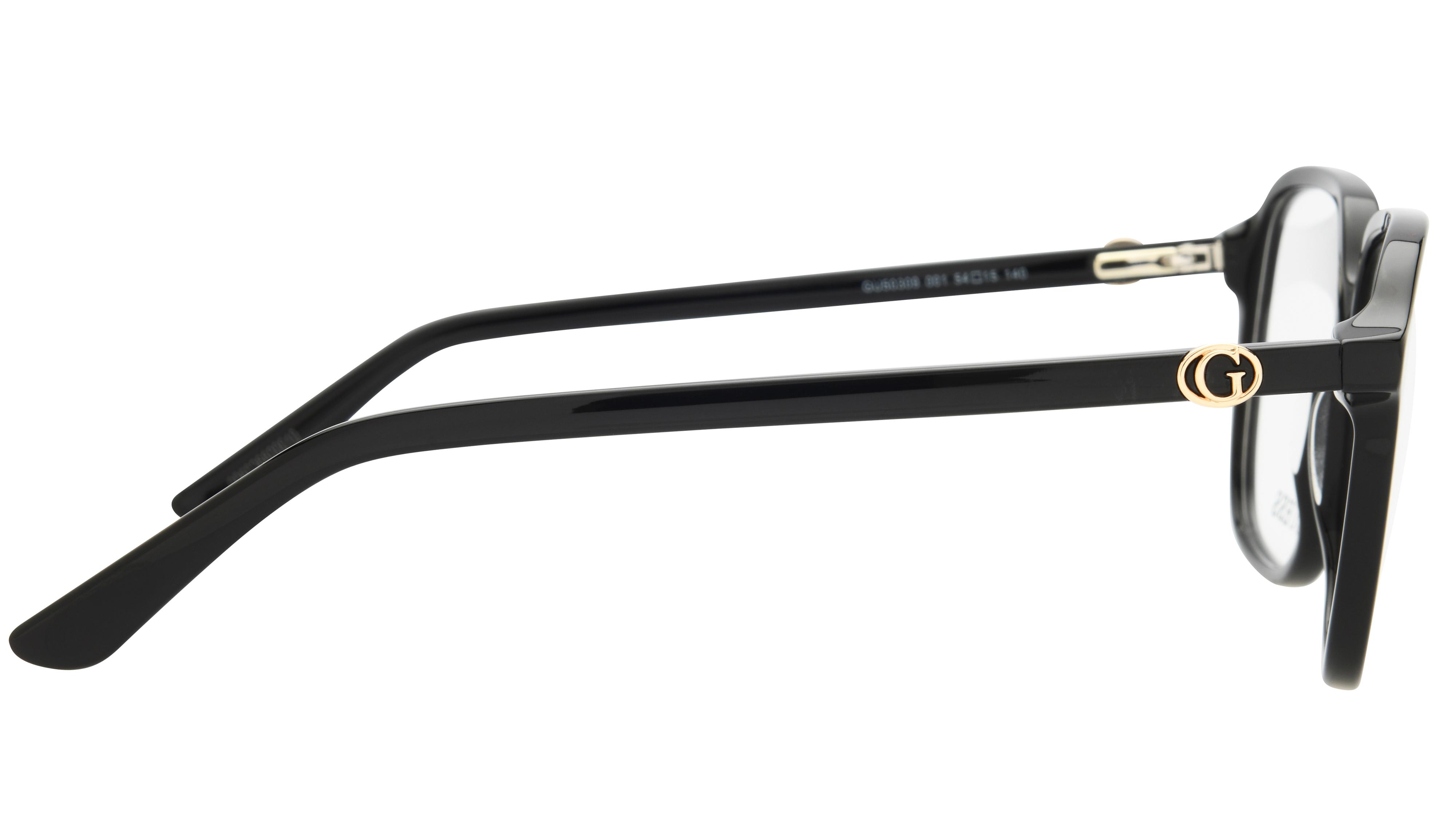 Lunettes de vue Guess Femme Noir Carré GU50309 Droite