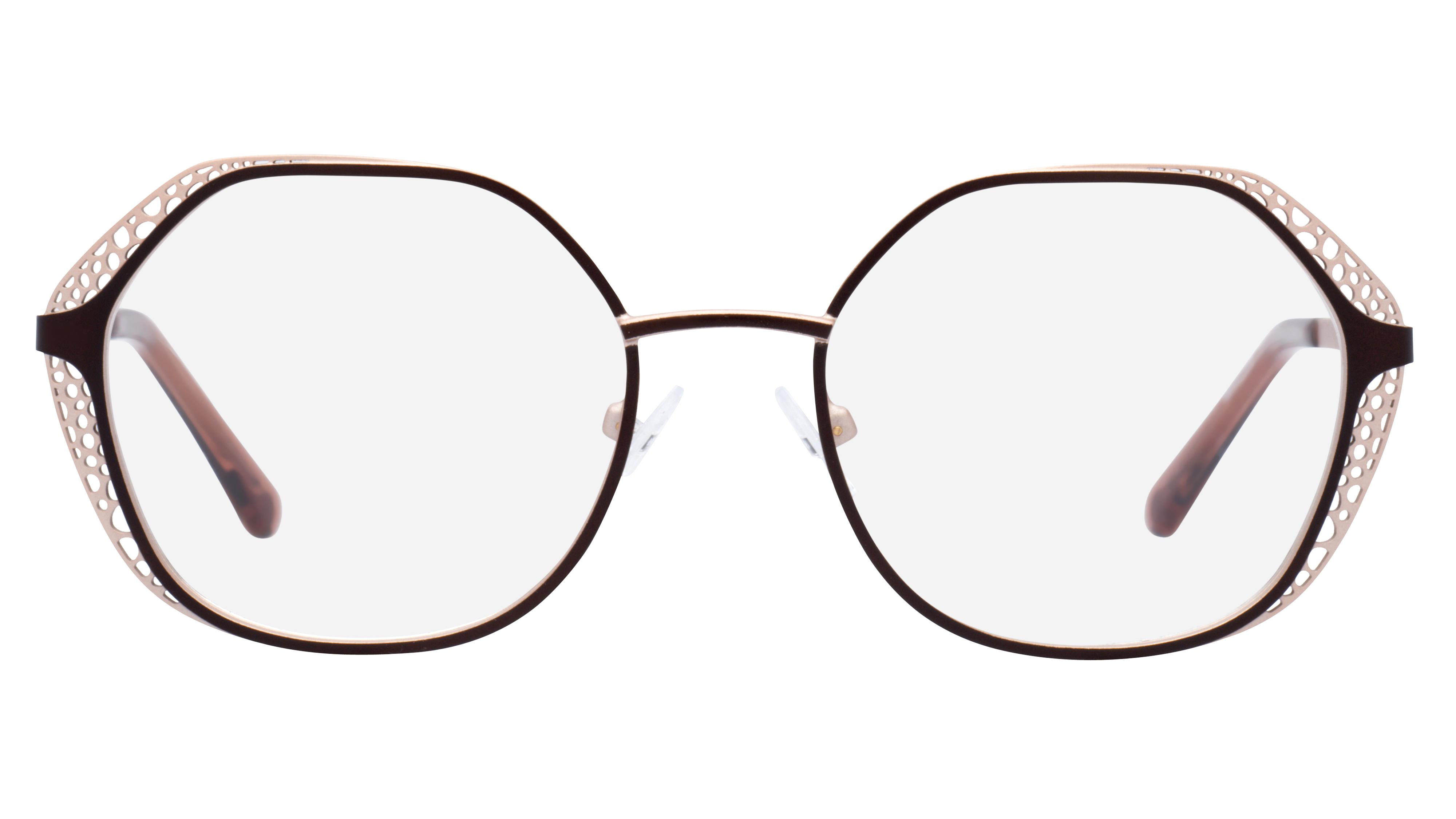 Lunettes de vue Baïa Femme Marron Carré Baa2205 Face