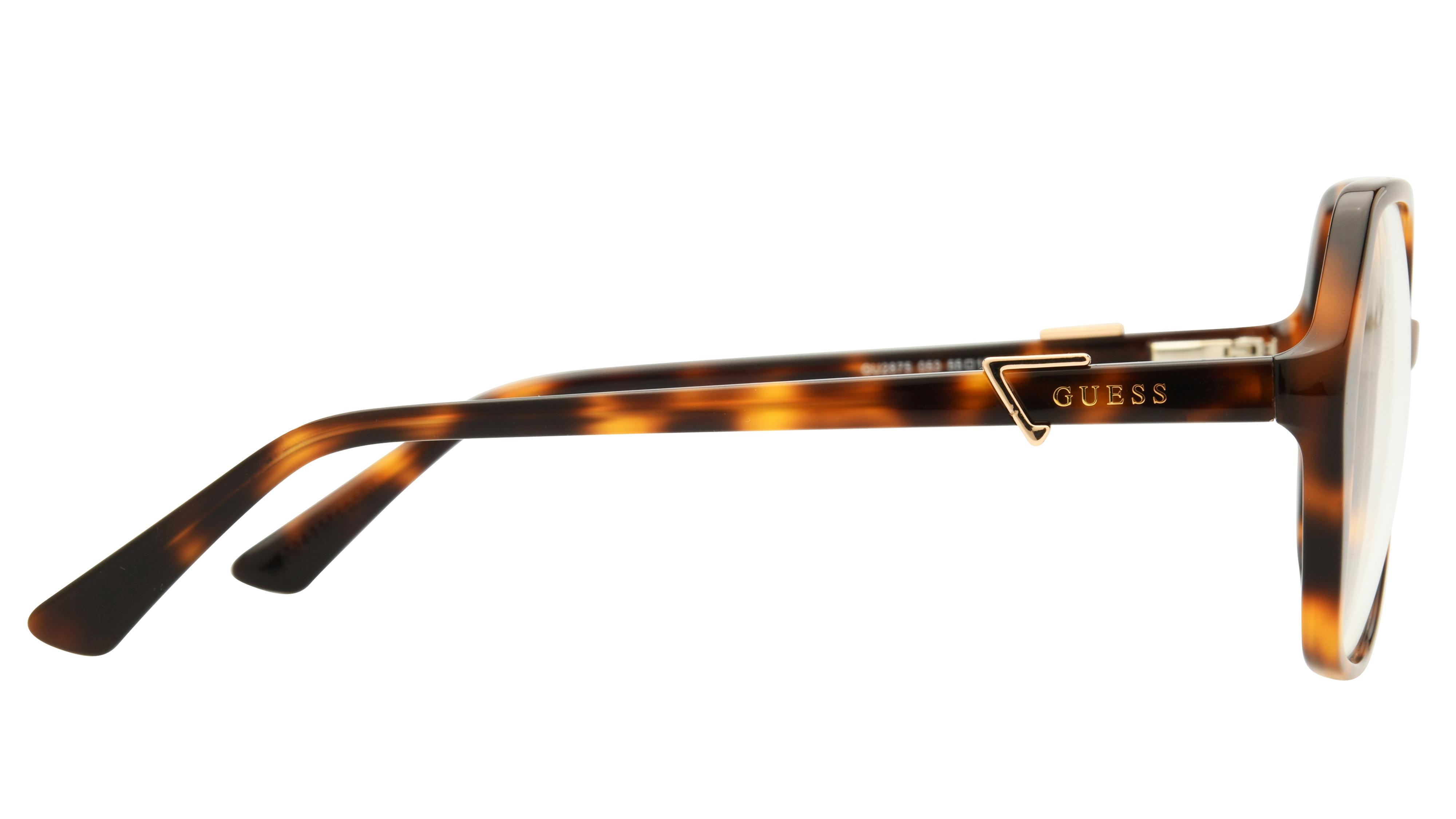 Lunettes de vue Guess Femme Ecaille Carré Gu2875 Droite