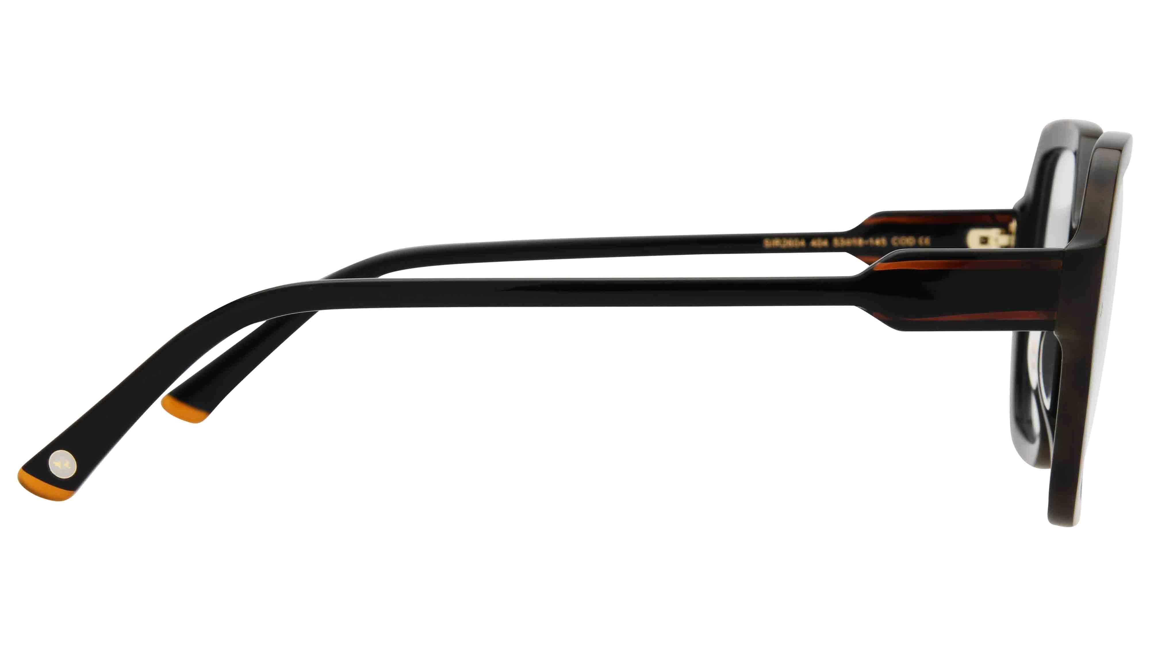 Lunettes de vue Siralya Femme Noir Carré sir2604 Droite
