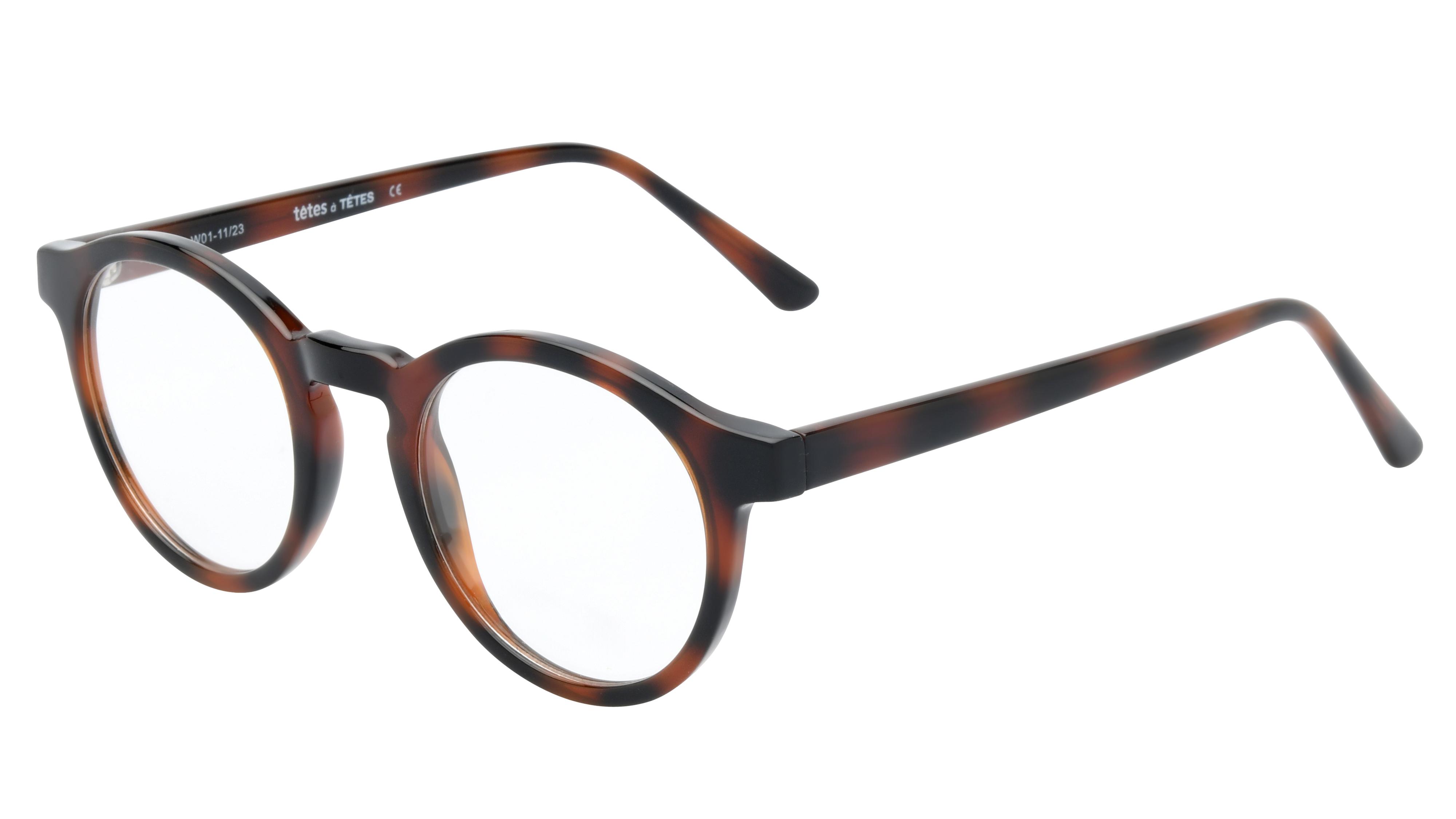 Lunettes de vue têtes à TETES Homme Ecaille Pantos Tat2404 Trois-Quart