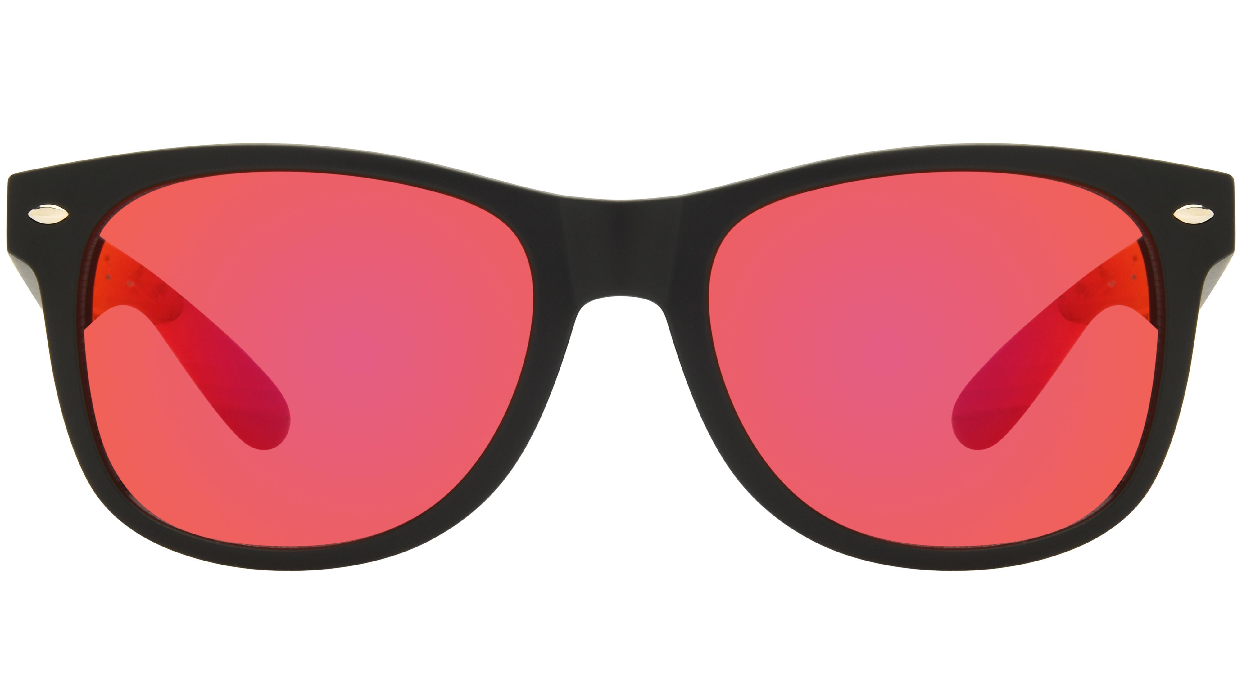 Lunettes de soleil VIP Mixte Noir Wayfarer vip2507 Face