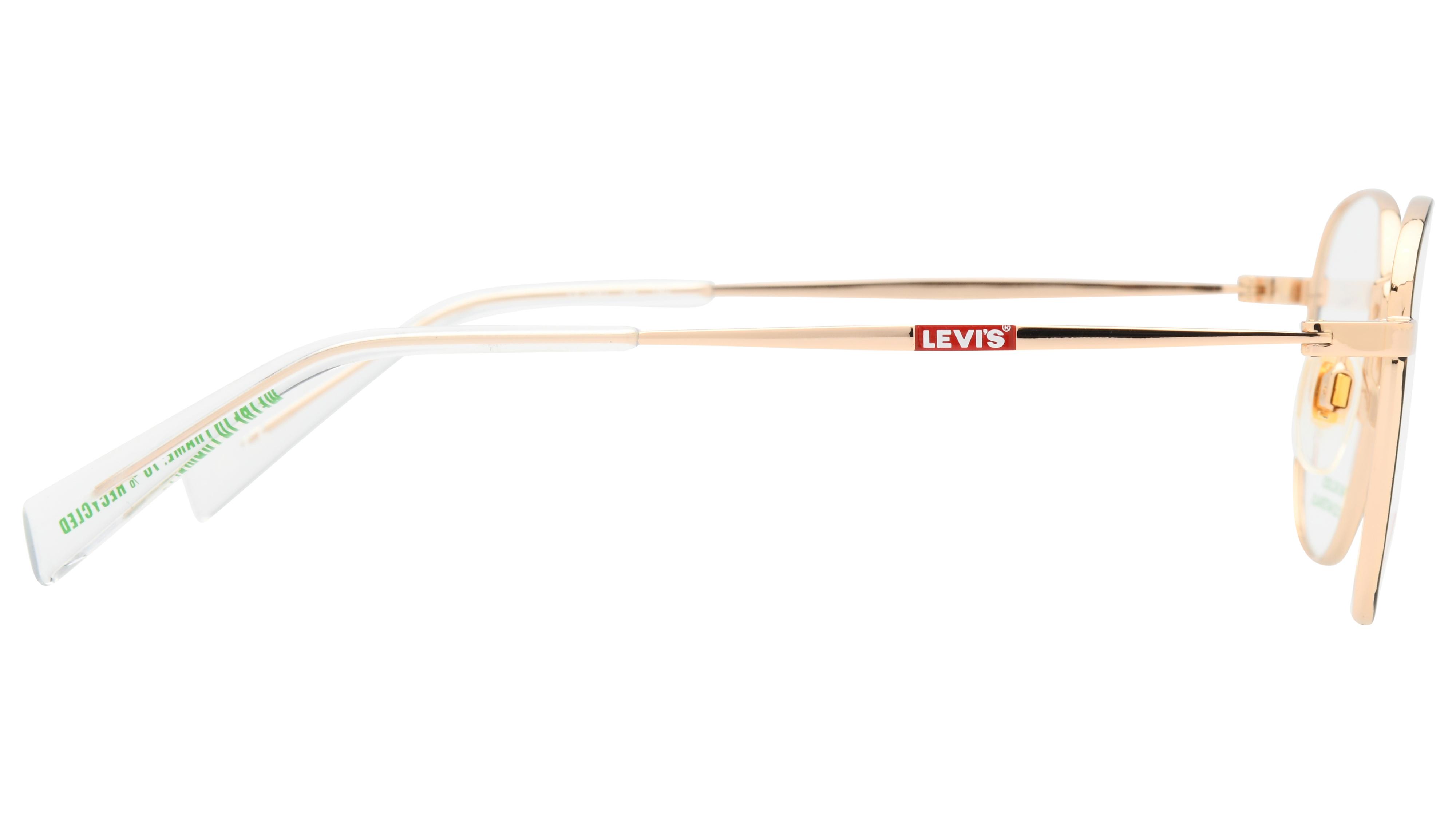 Lunettes de vue Levi's Mixte Or Carré Lv1091 Droite