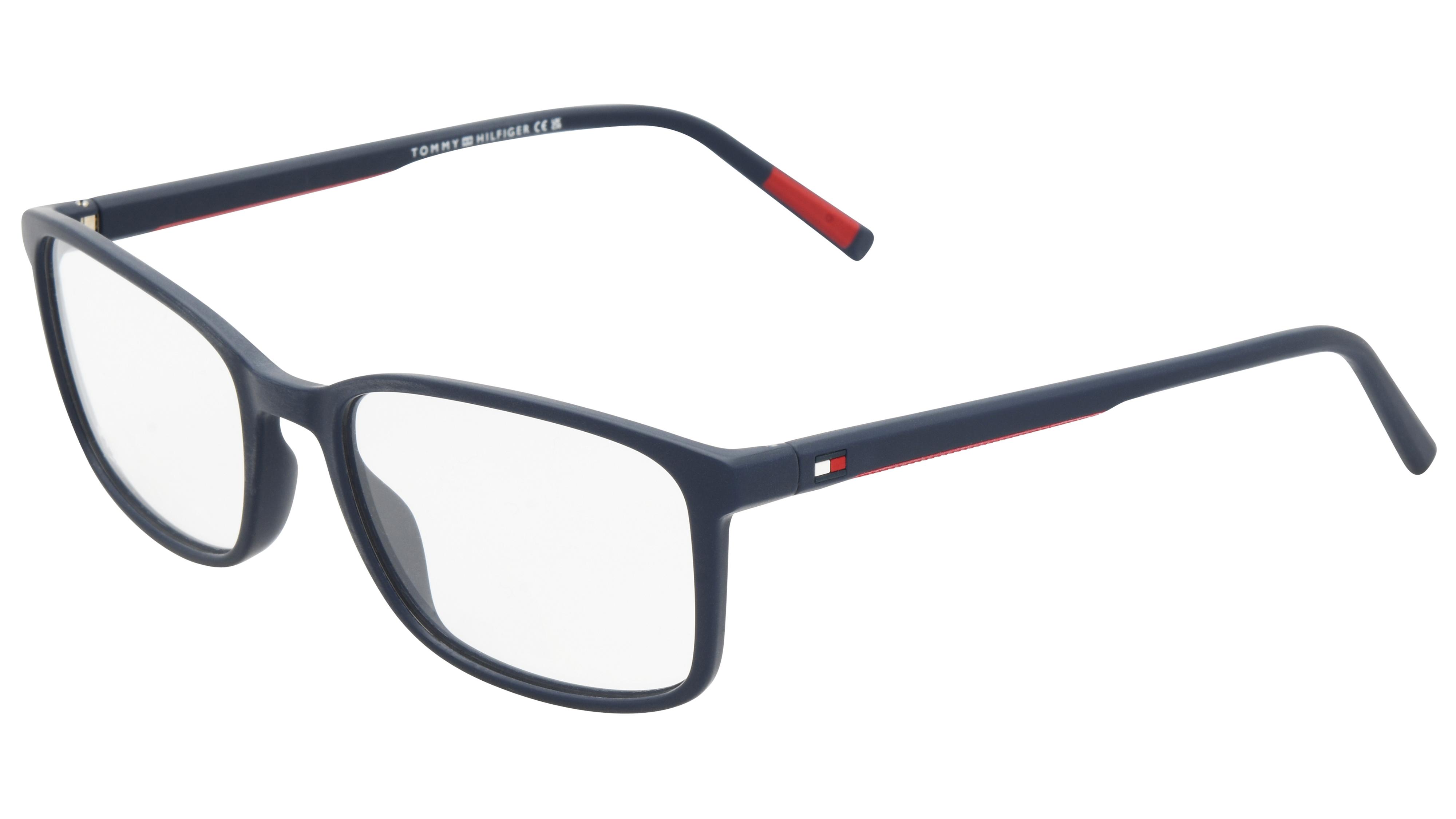 Lunettes de vue Tommy Hilfiger Homme Bleu Rectangle Th2327 Trois-Quart