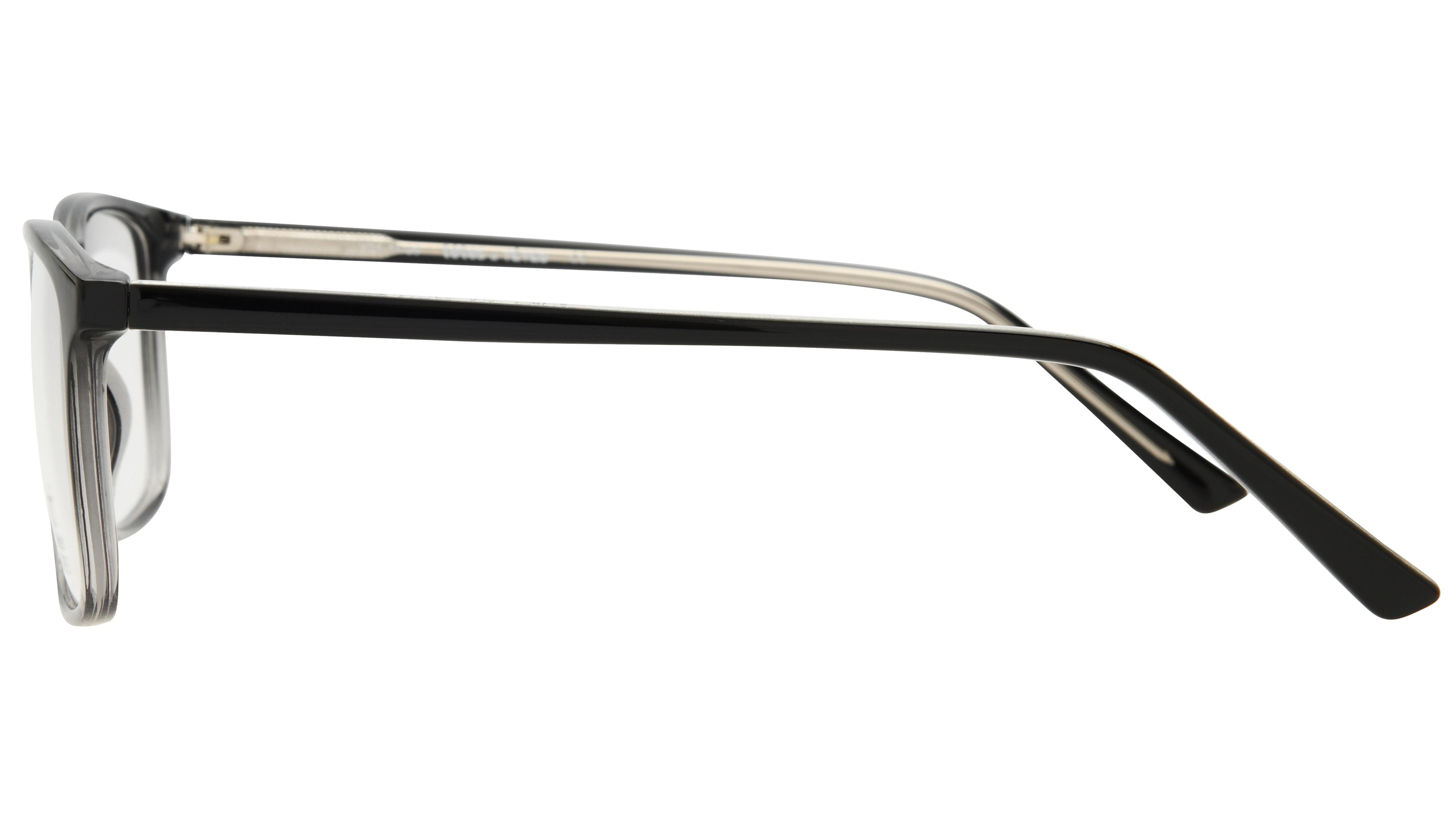Lunettes de vue têtes à TETES Homme Noir Rectangle tat2603 Gauche