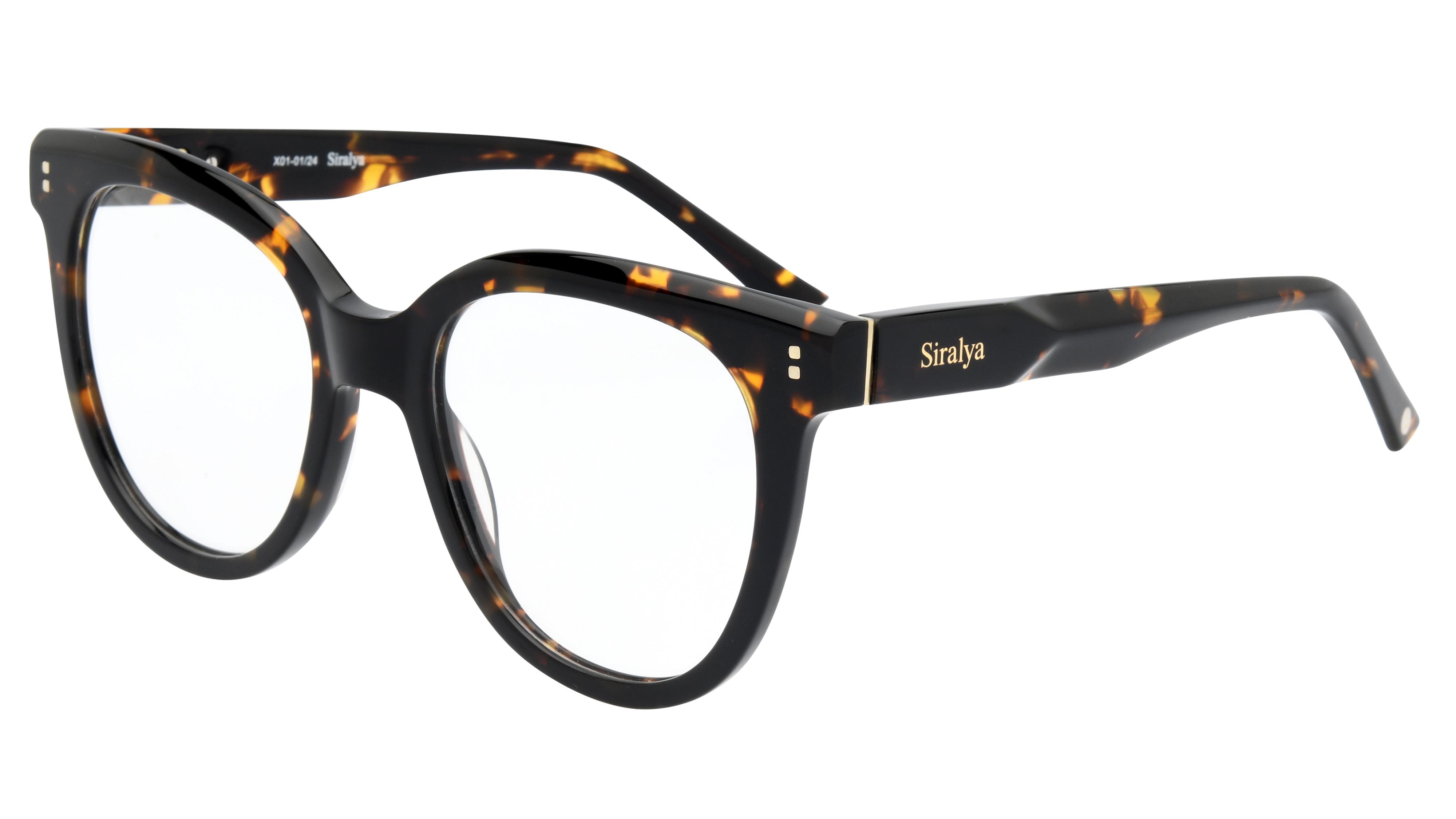 Lunettes de vue Siralya Femme Ecaille Papillon Sir2401 Trois-Quart