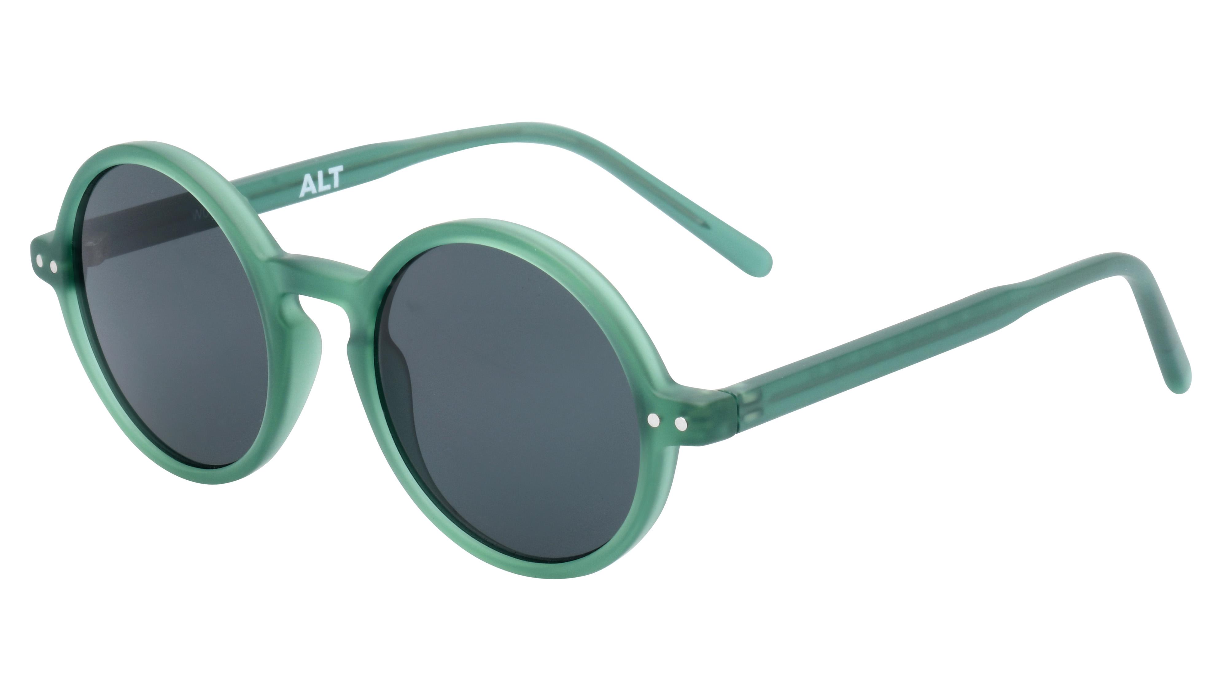 Lunettes de soleil Alternance Enfant Vert Ronde Alt23209 Trois-Quart