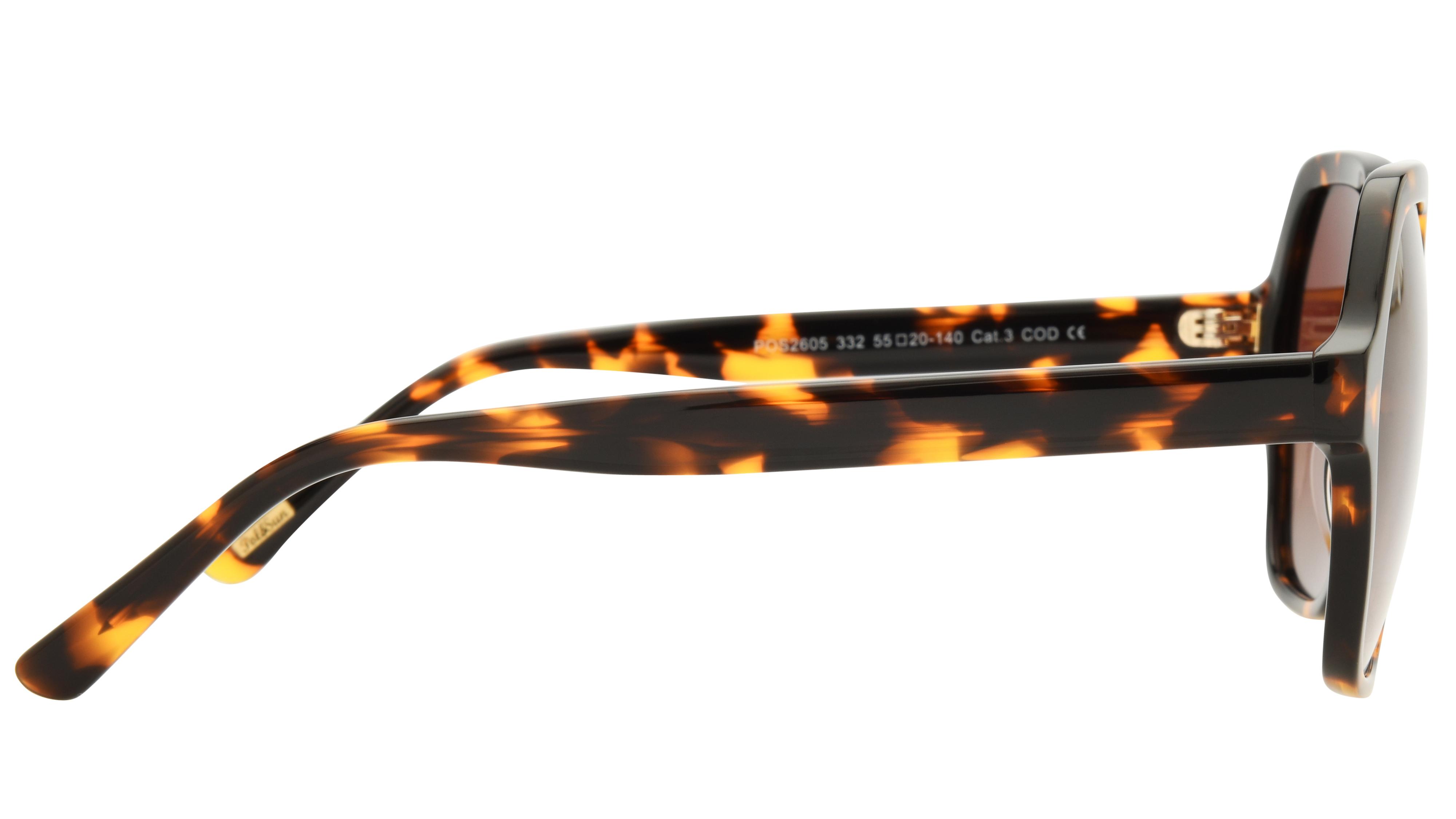 Lunettes de soleil Pol&Sun Femme Ecaille Tonneau Pos2605 Droite