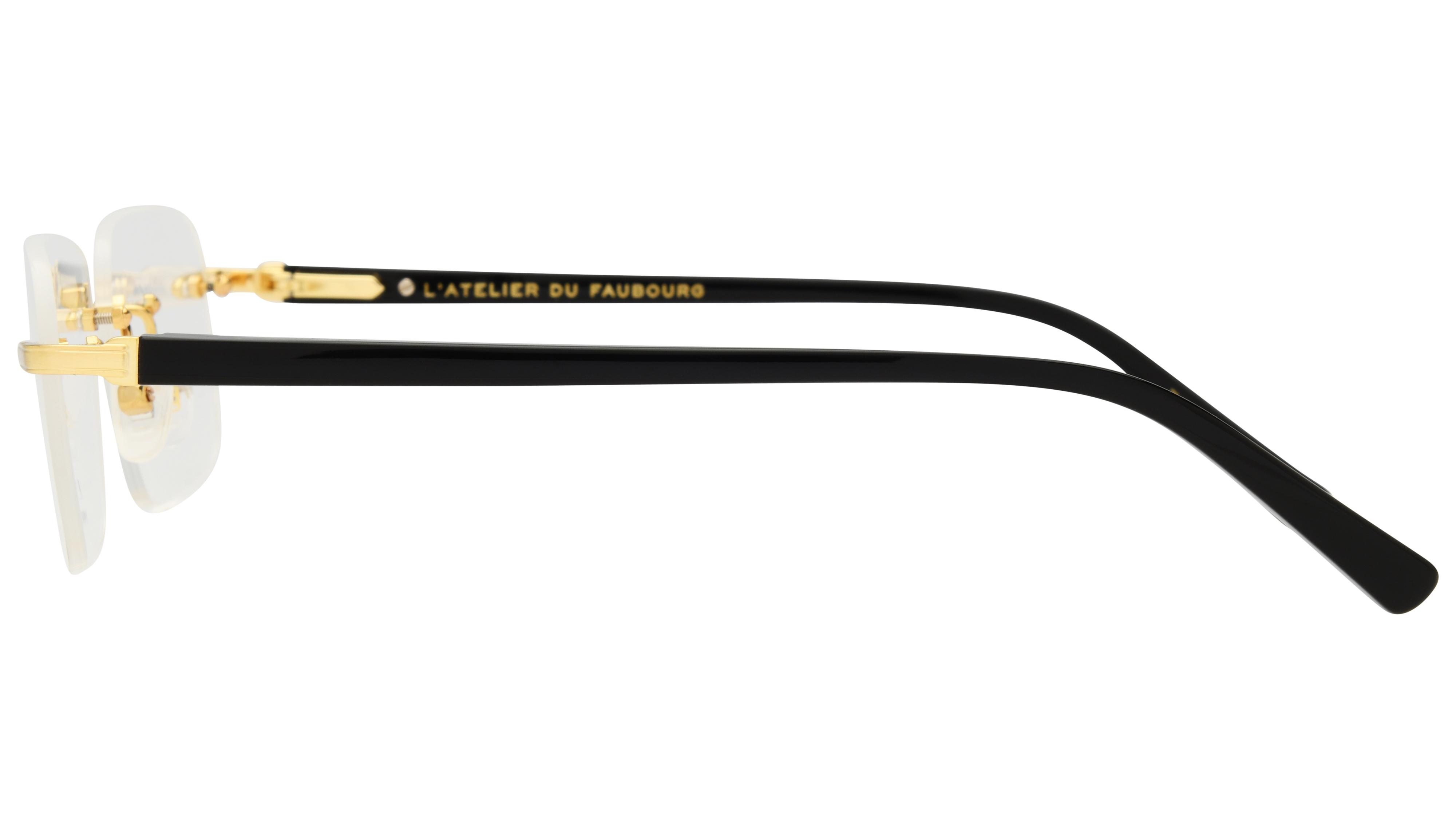 Lunettes de vue L'Atelier du Faubourg Homme Gris Rectangle adf2604 Gauche