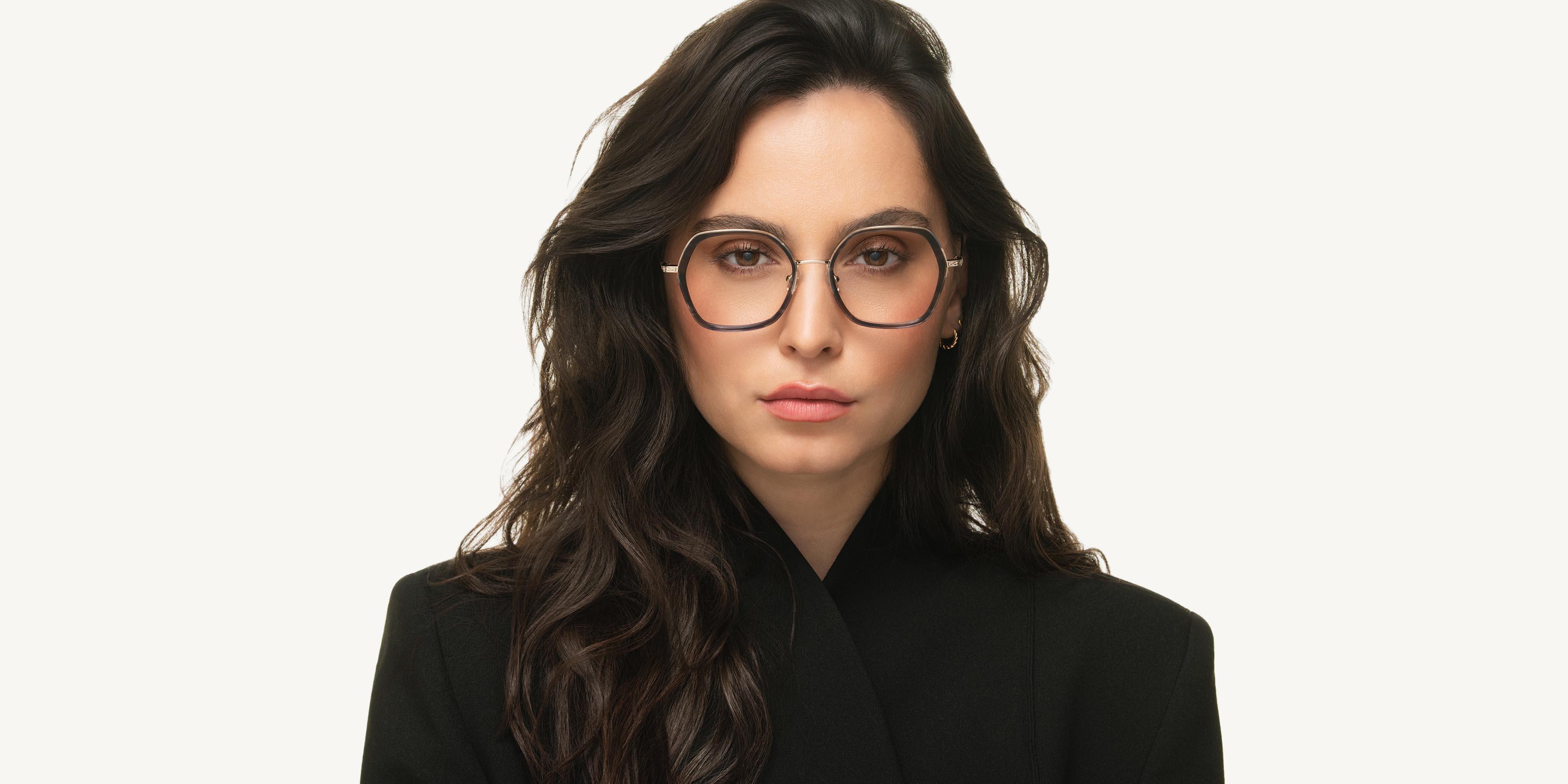 Lunettes de vue Siralya Femme Marron Tonneau Sir2505 Face