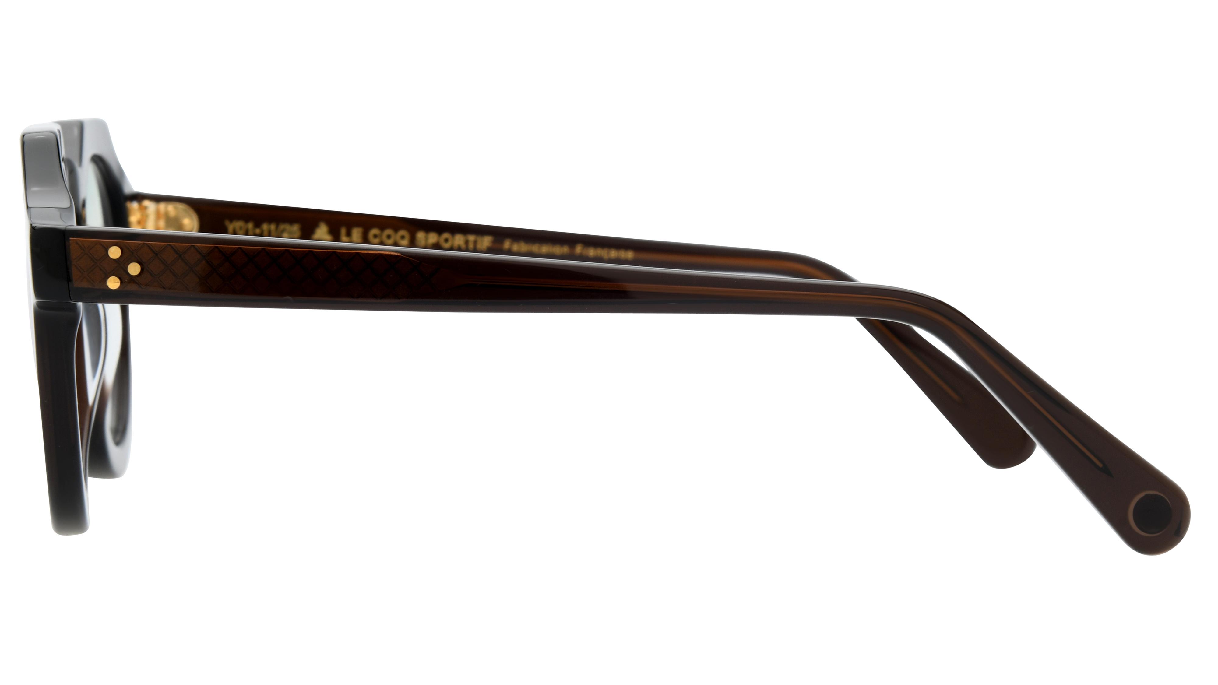Lunettes de vue Le Coq Sportif Homme Marron Pantos Lcs2508 Gauche
