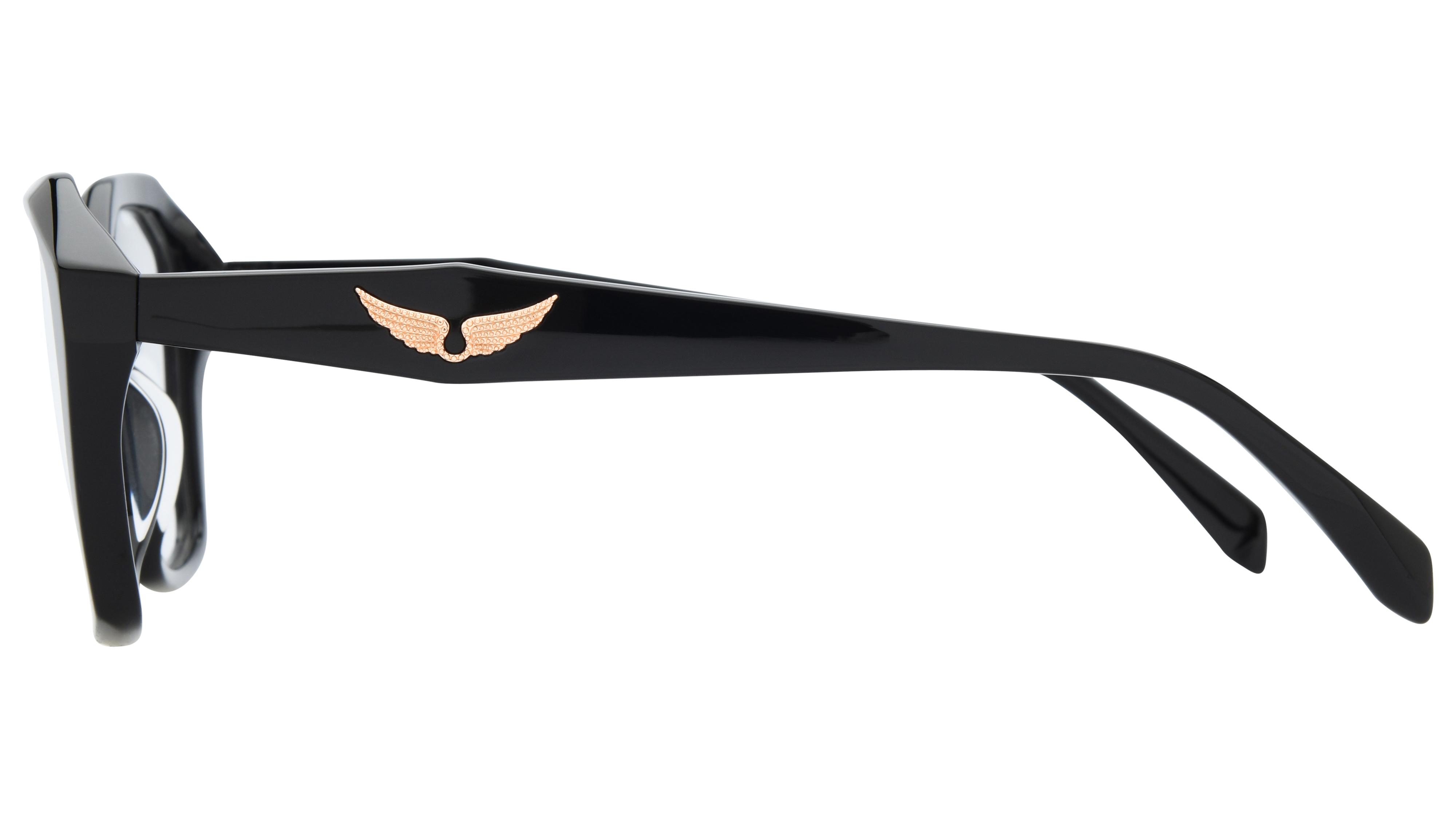 Lunettes de vue Zadig & Voltaire Femme Noir Papillonnante VZV500 Gauche