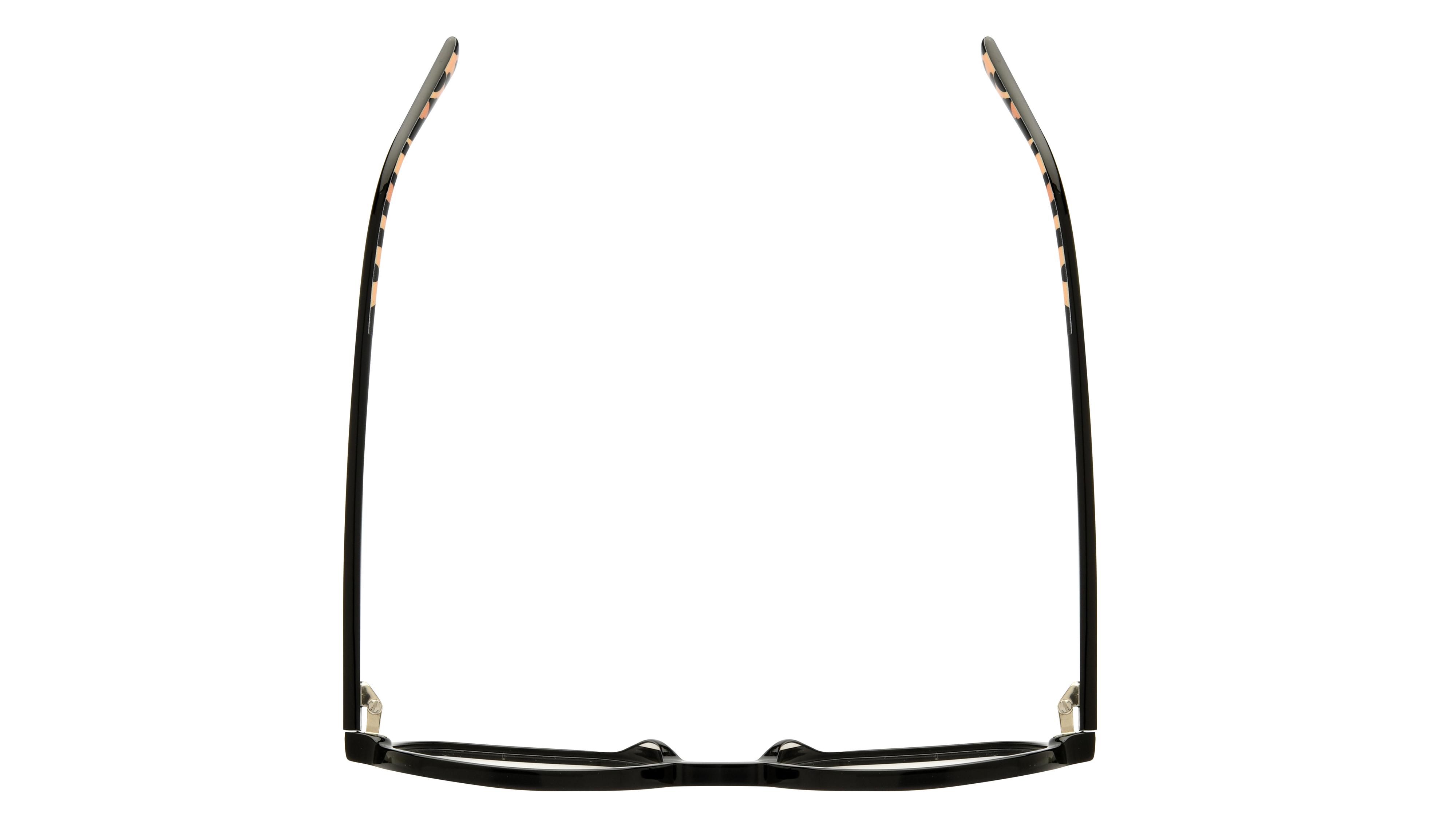 Lunettes de vue La Paresseuse Femme Noir Carré Par2407 Dessus