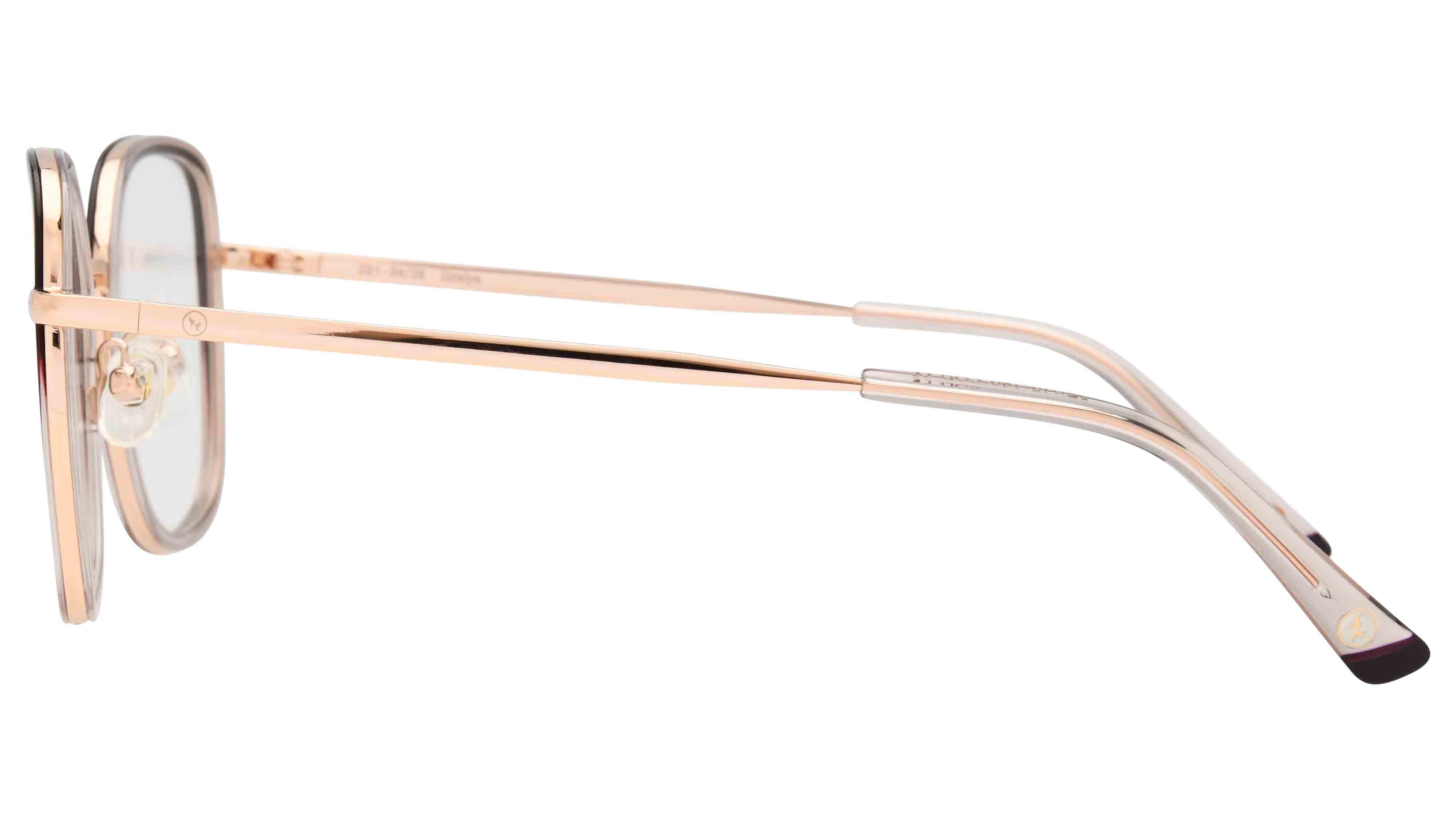 Lunettes de vue Siralya Femme Or Carré sir2603 Gauche