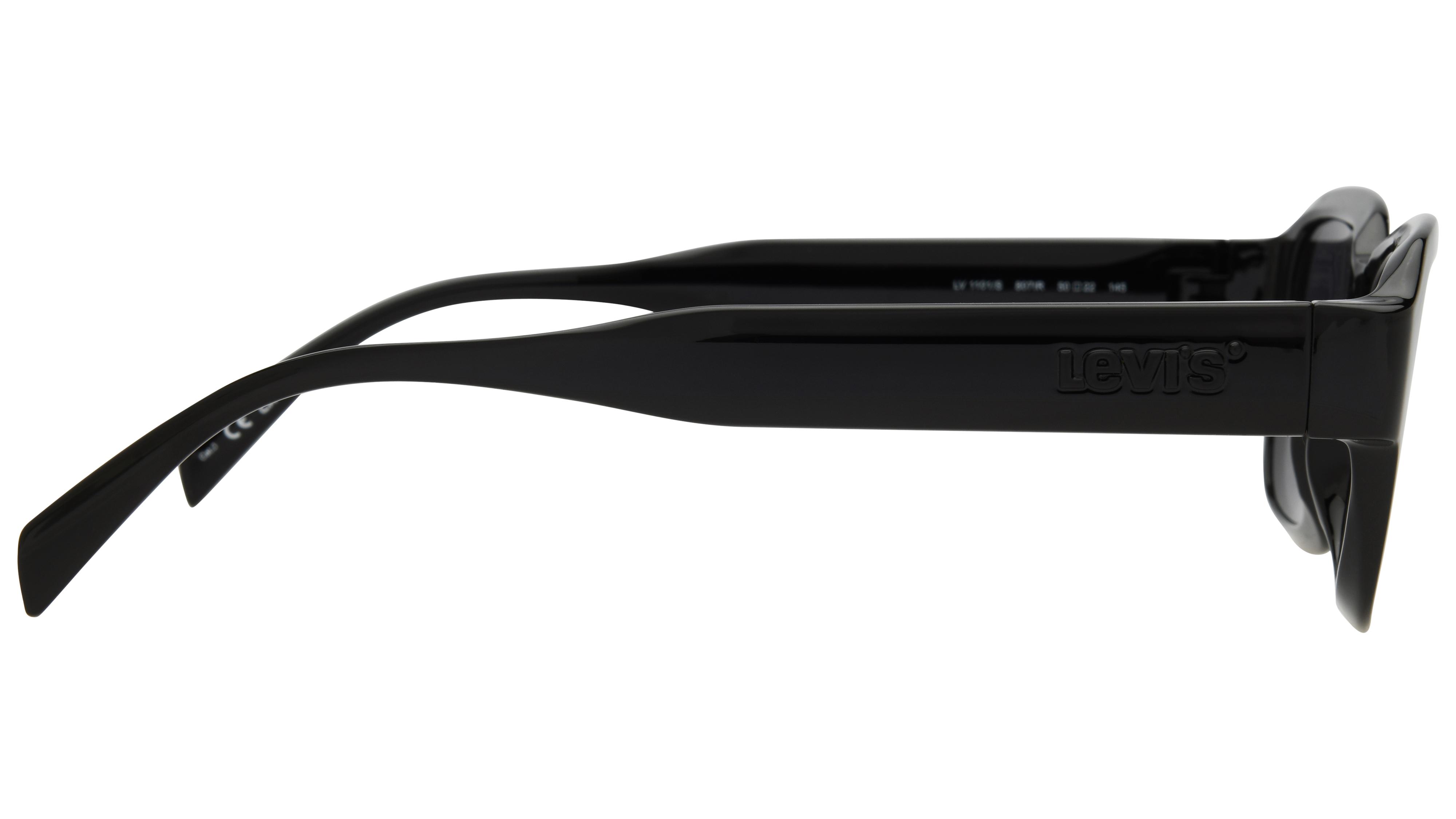 Lunettes de soleil Levi's Mixte Noir Carré Lv Droite