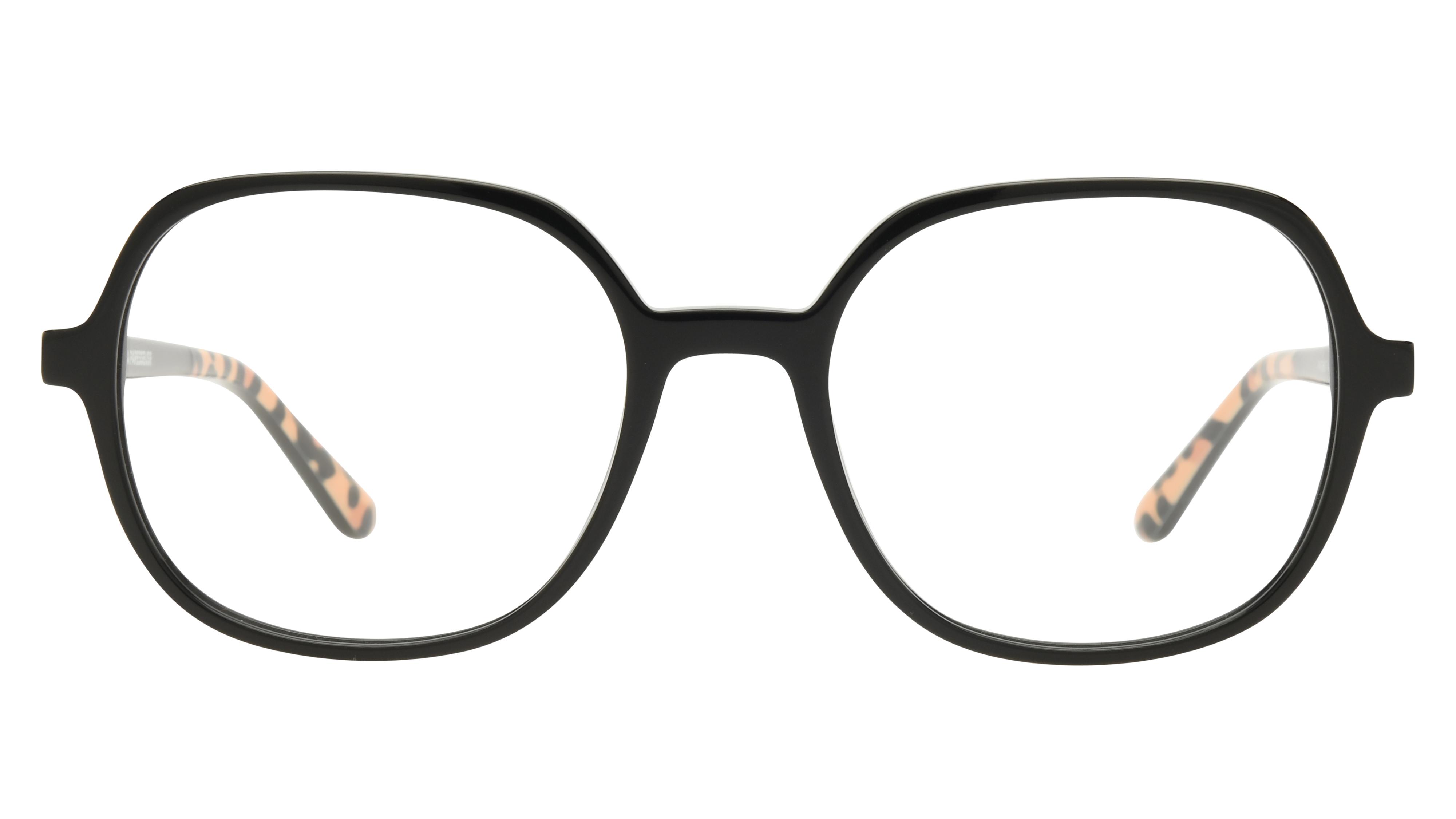 Lunettes de vue La Paresseuse Femme Noir Carré Par2407 Face