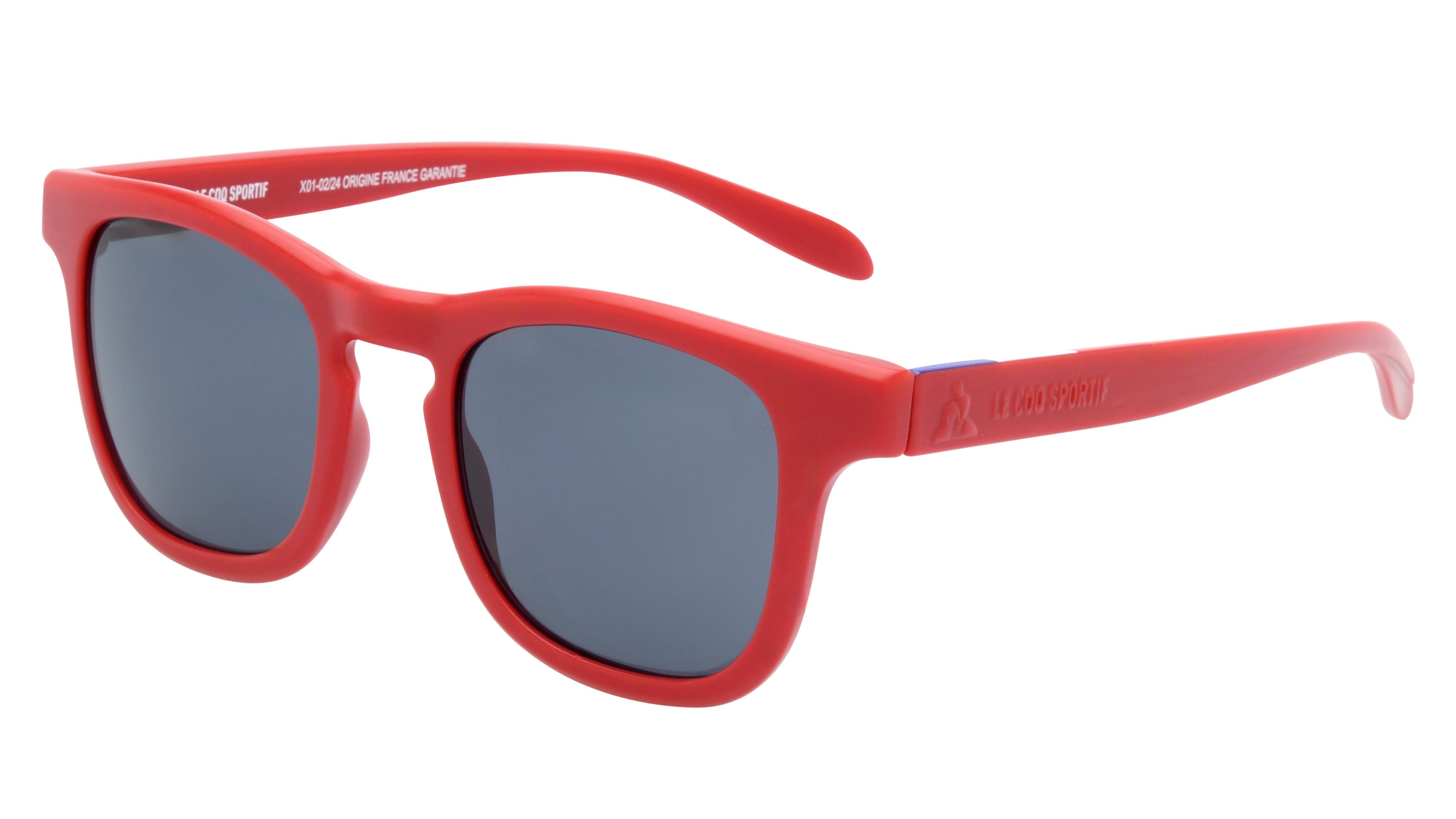 Lunettes de soleil Le Coq Sportif Homme Rouge Rectangle Lcs2402/S Trois-Quart