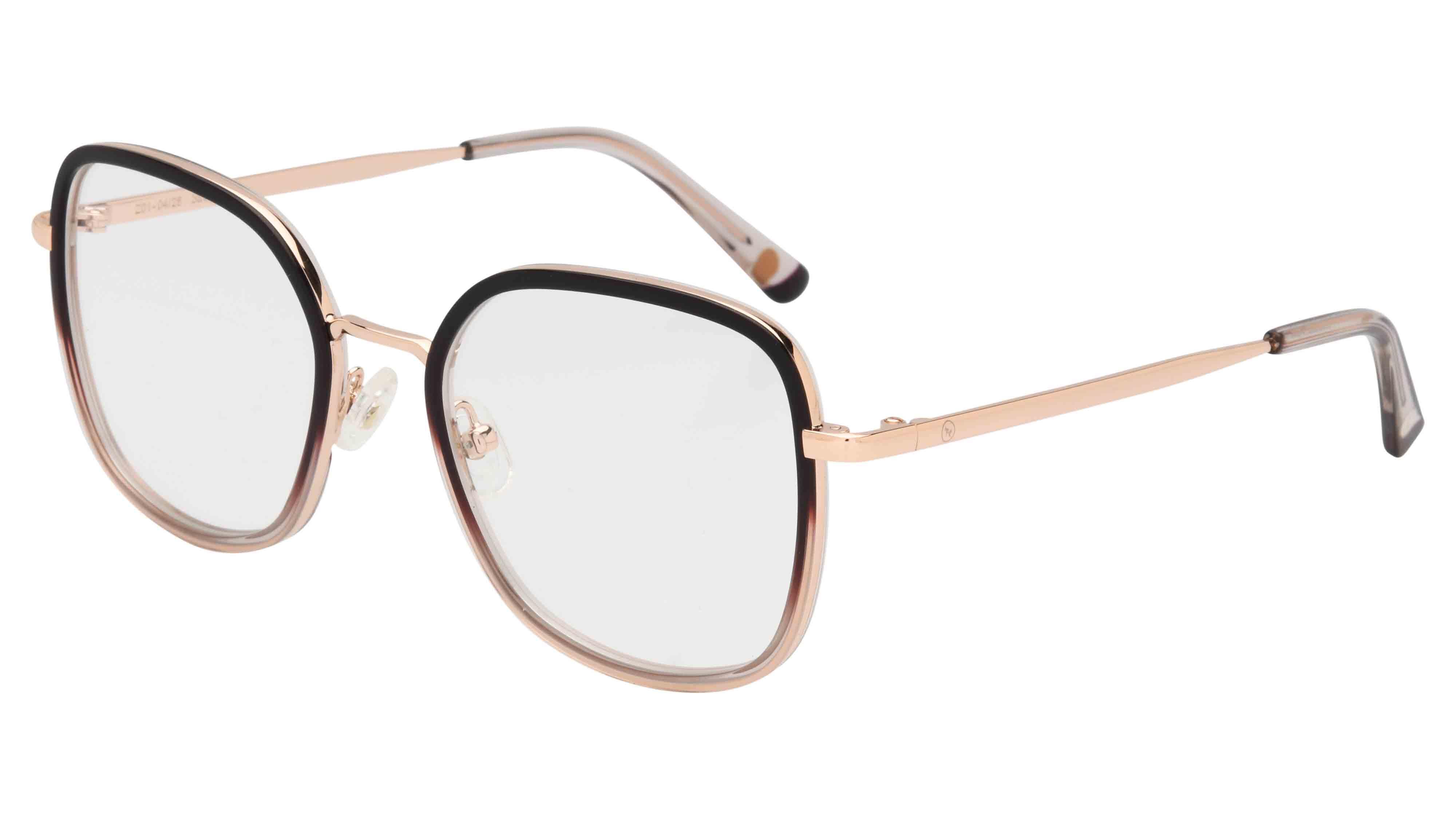 Lunettes de vue Siralya Femme Or Carré sir2603 Trois-Quart