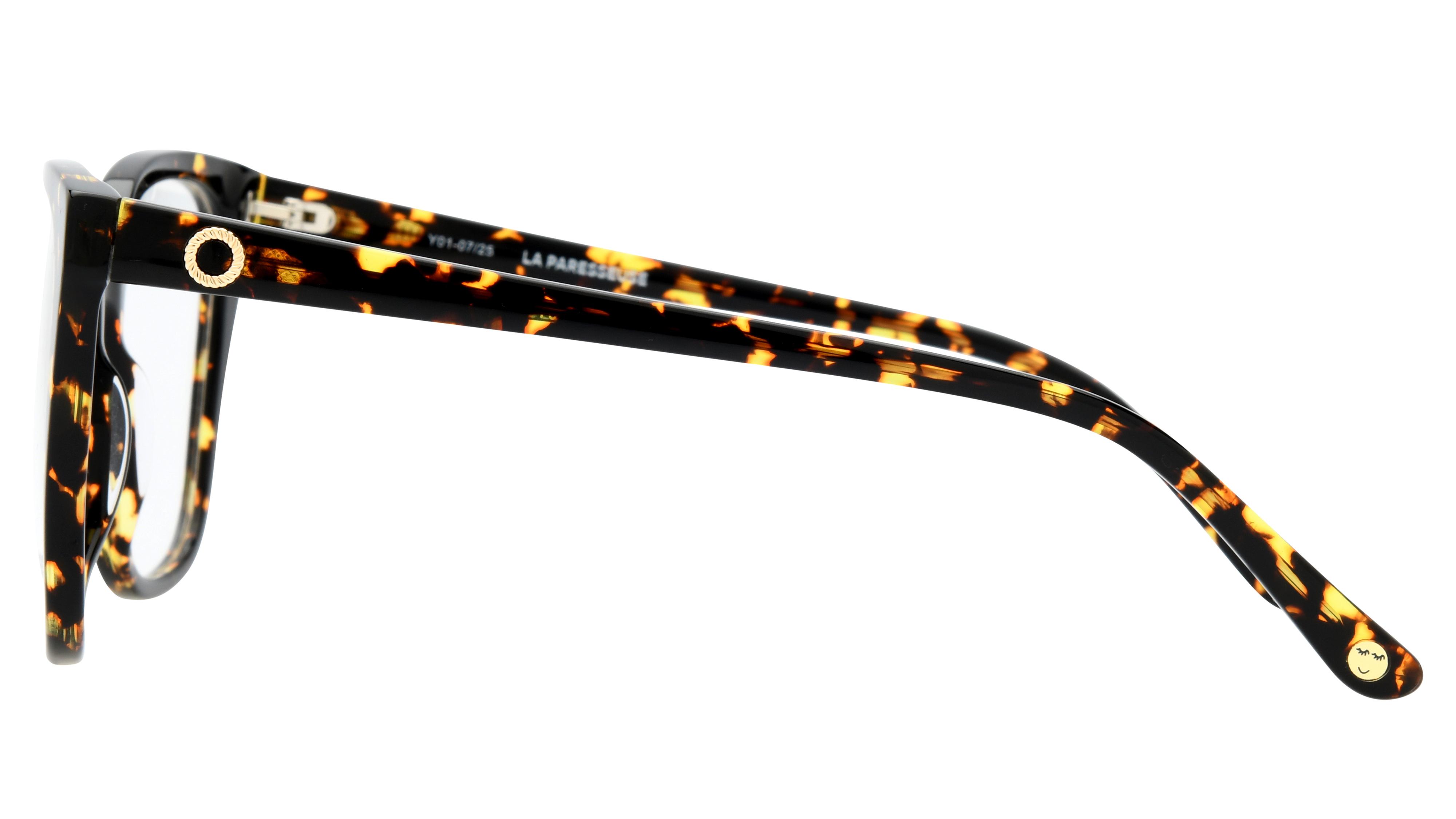 Lunettes de vue La Paresseuse Femme Ecaille Ronde Par2603 Gauche