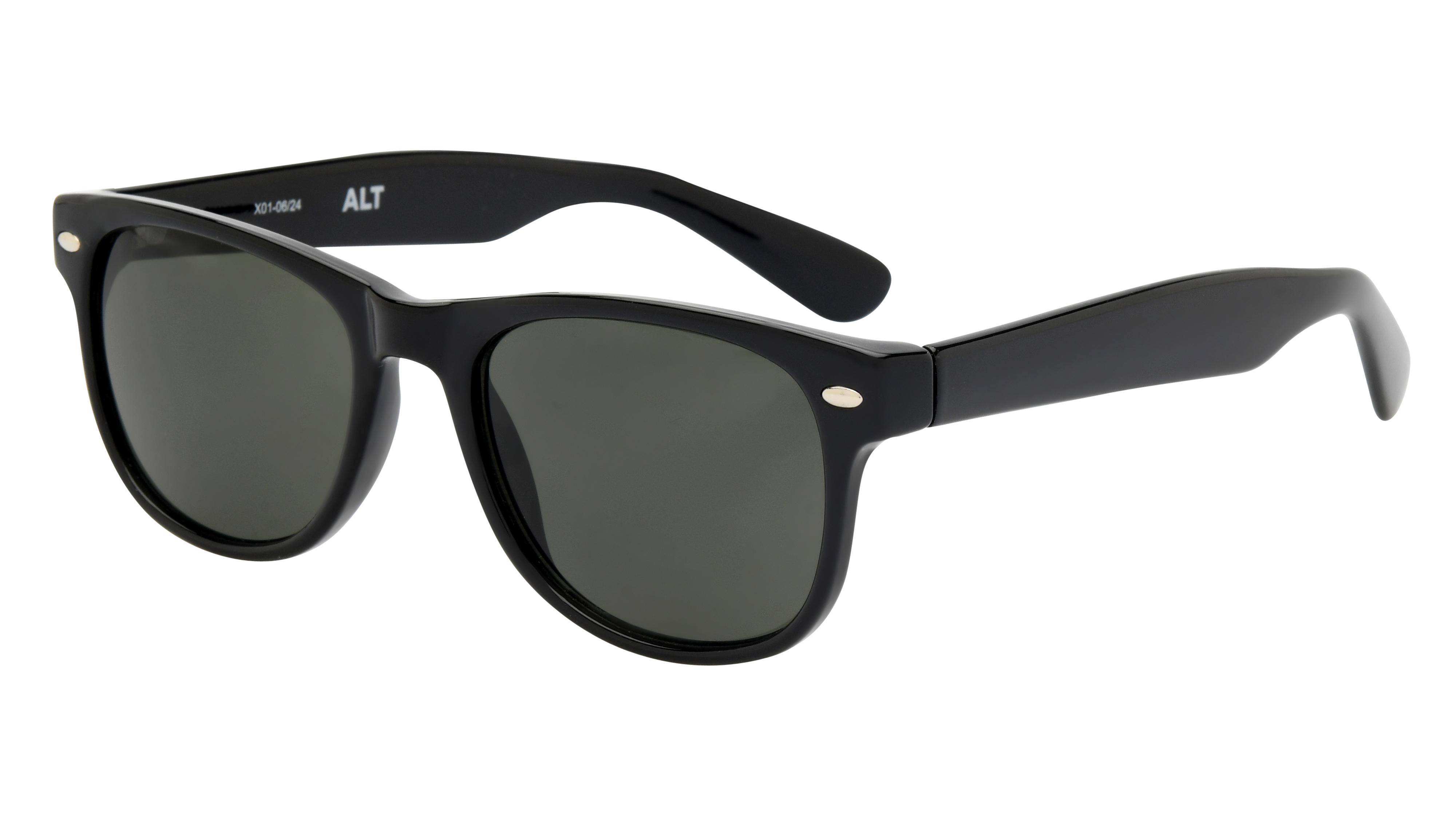 Lunettes de soleil Alternance Mixte Noir Wayfarer Alt25208 Trois-Quart