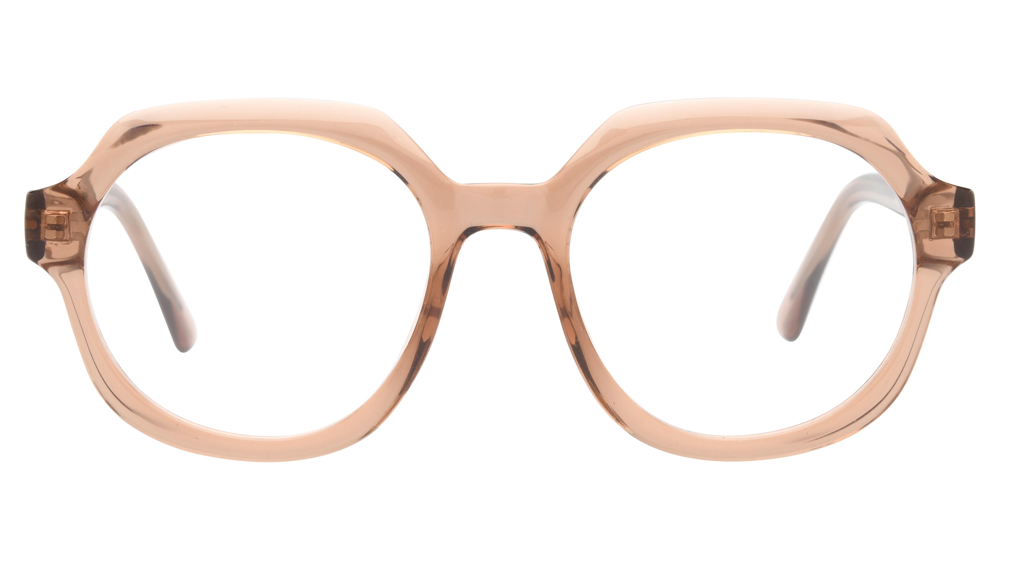 Monture Optique tetes a TETES Tat2401 300 Brun Clair Crist Carre Lynx Optique