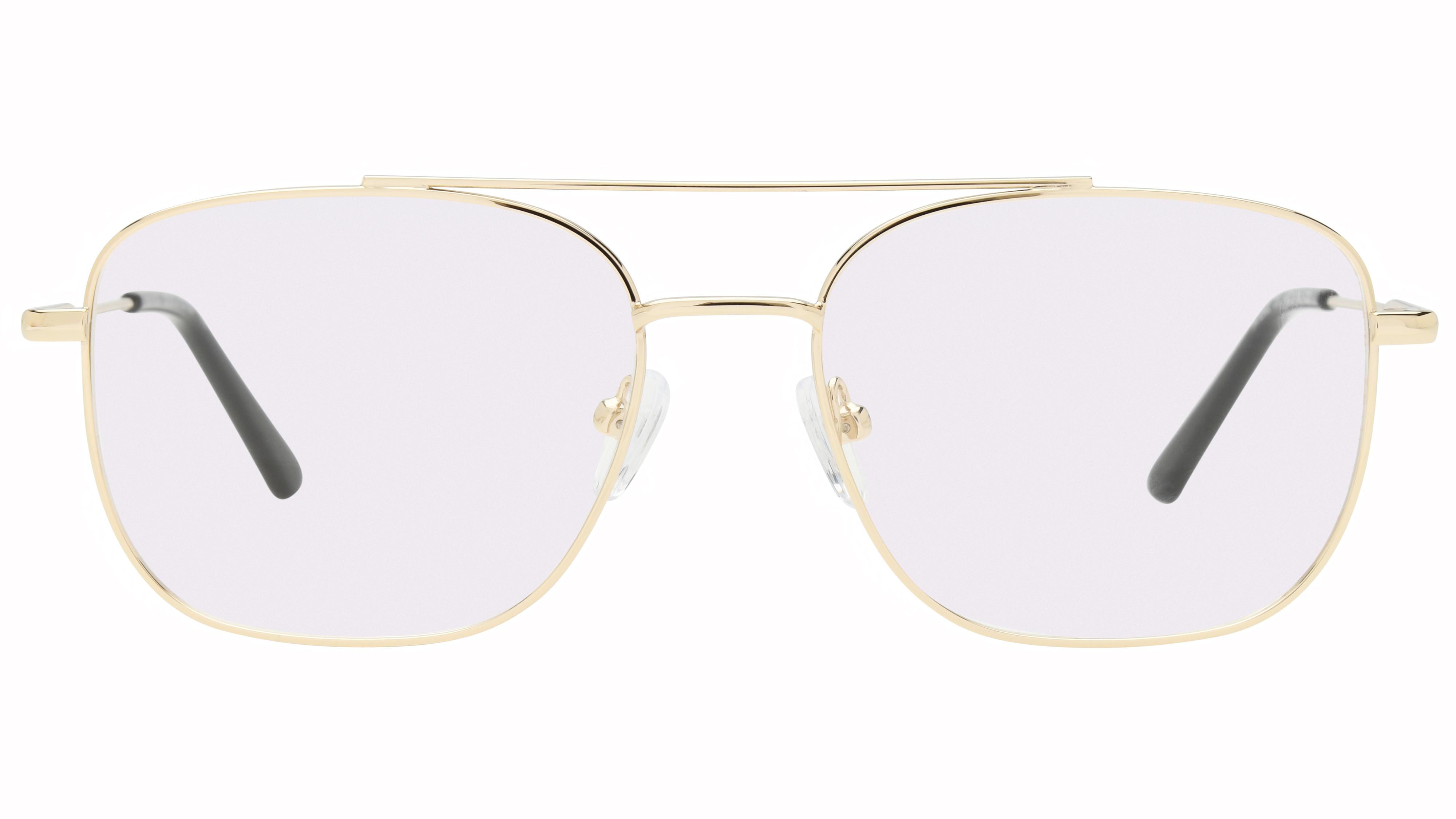 Lunettes de vue têtes à TETES Homme Or Aviateur tat2602 Face