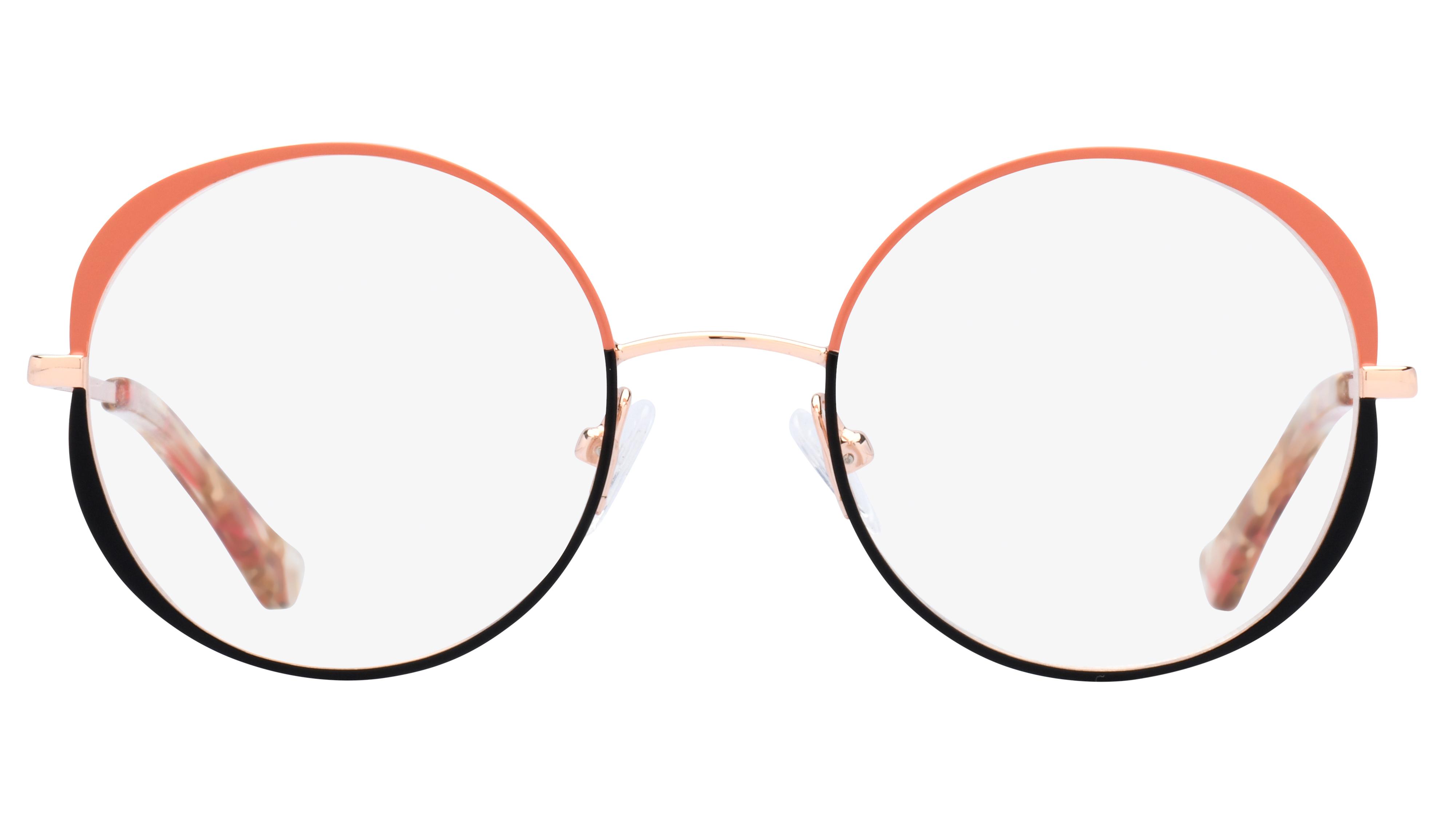 Lunettes de vue Lunatic Femme Or Ronde Lun2301 Face