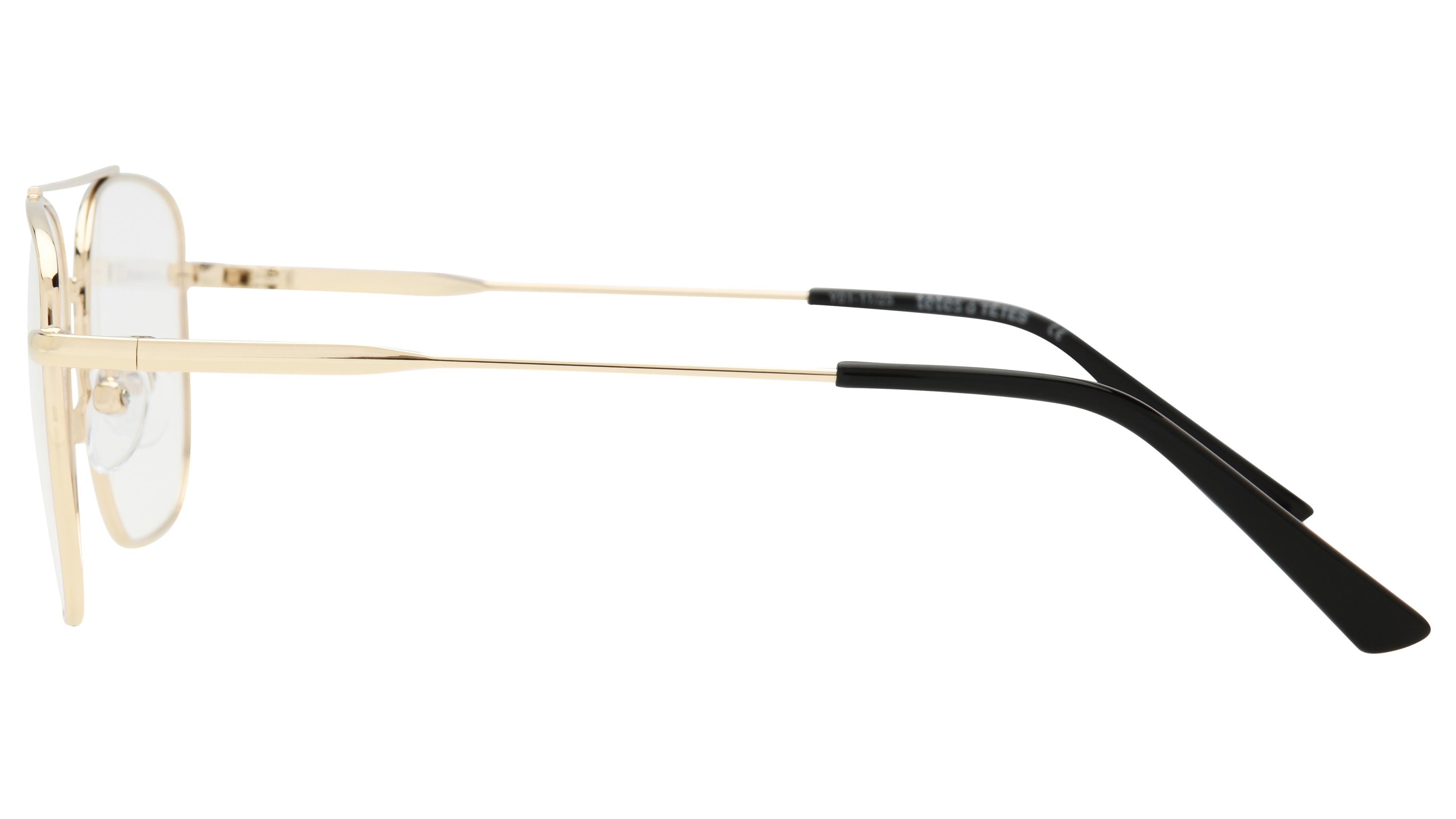 Lunettes de vue têtes à TETES Homme Or Aviateur tat2602 Gauche