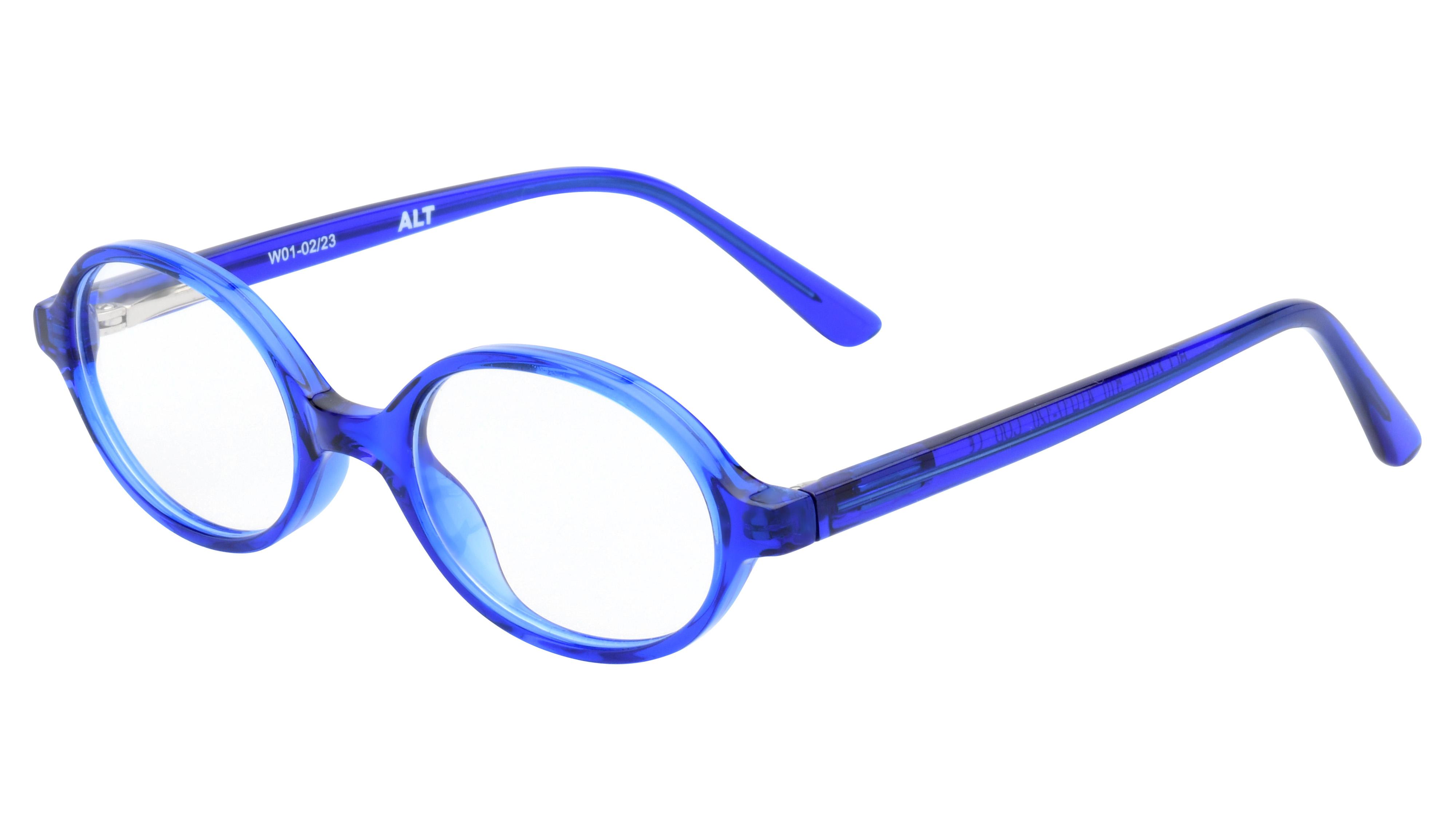 Lunettes de vue Alternance Enfant Bleu Ovale Alt23110 Trois-Quart