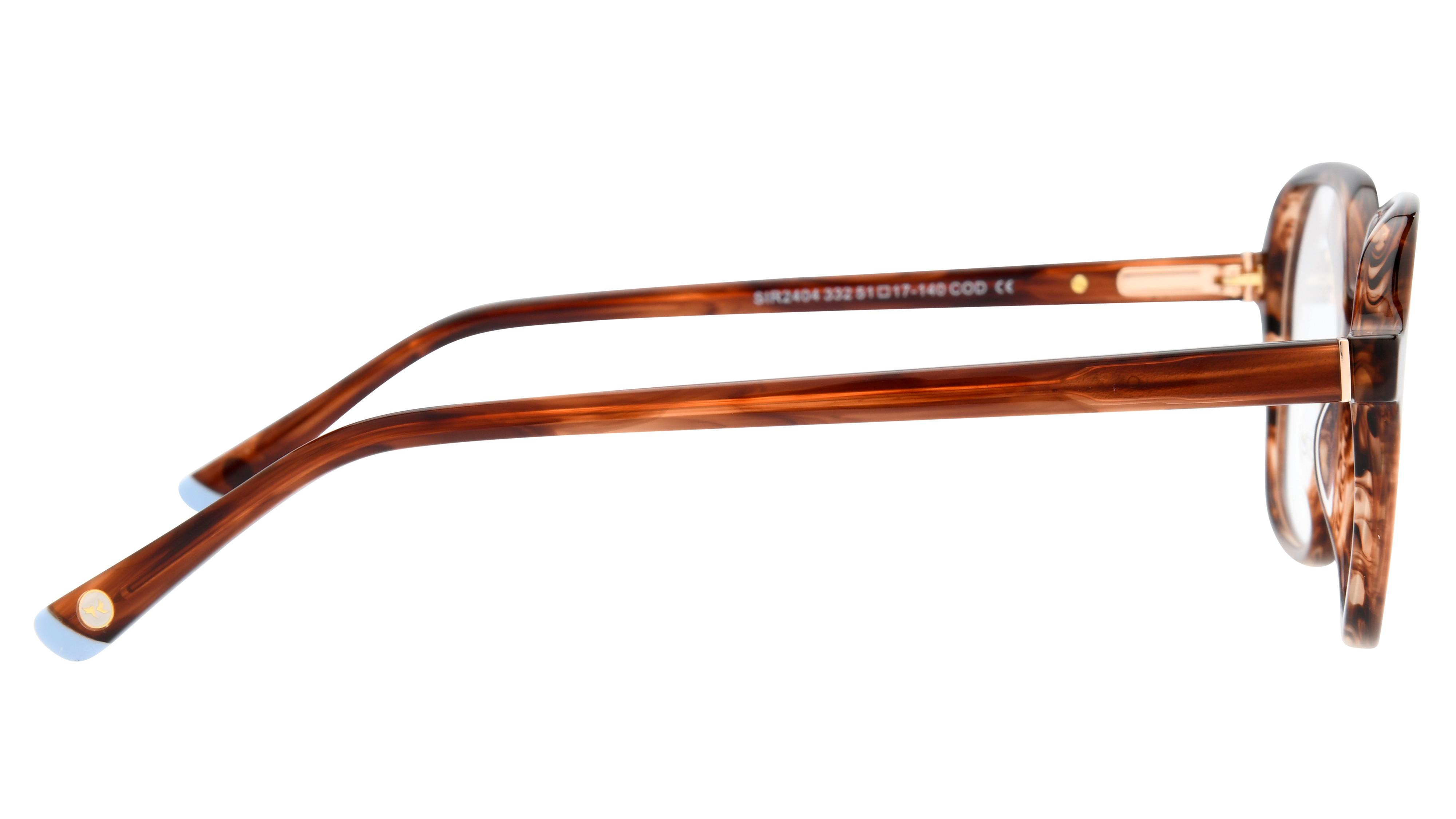 Lunettes de vue Siralya Femme Ecaille Rectangle Sir2404 Droite