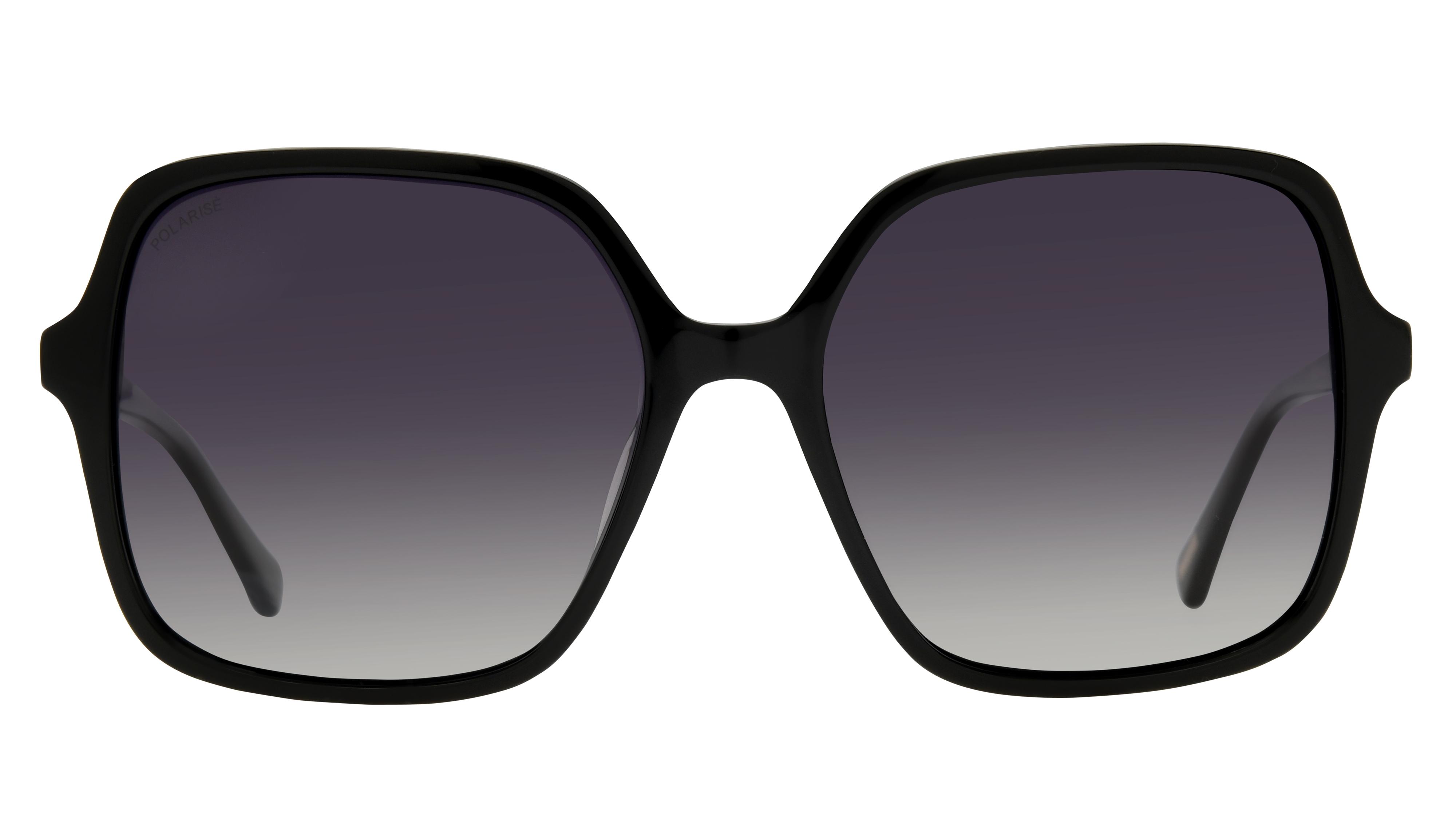Lunettes de soleil Pol&Sun Femme Noir Carré Pos2514 Face