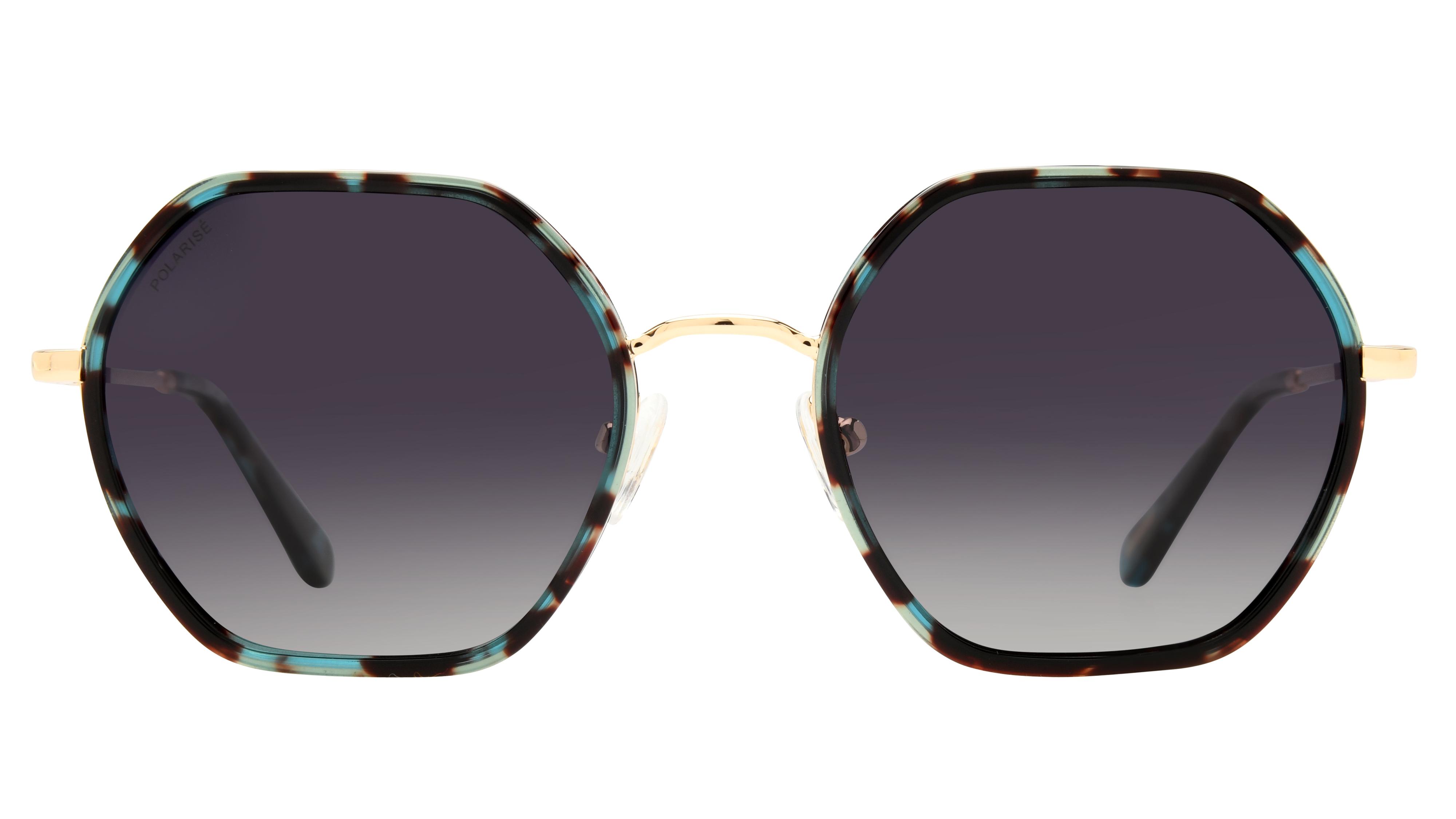 Lunettes de soleil Pol&Sun Femme Bleu Carré Pos2501 Face
