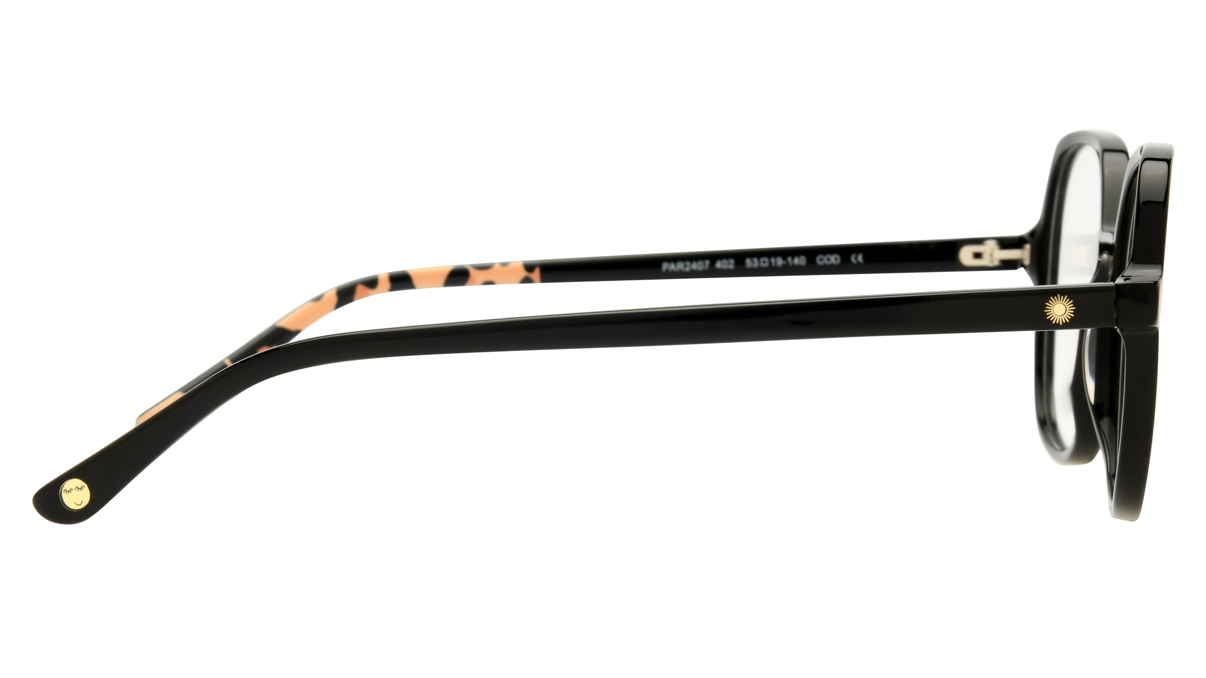 Lunettes de vue La Paresseuse Femme Noir Carré Par2407 Droite