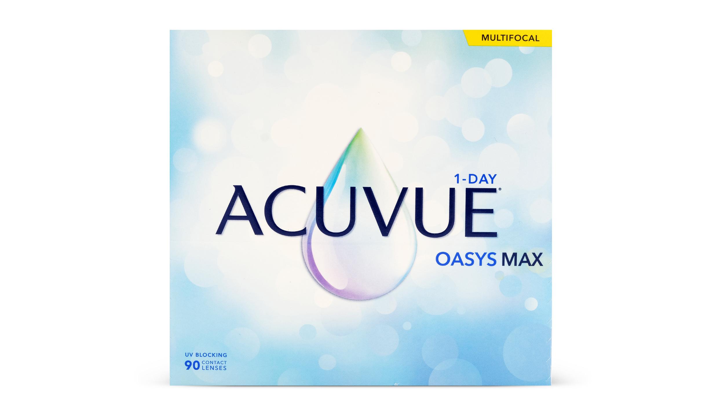 Lentilles de contact 1 Day Acuvue Oasys Max Multifocal High Boîte de 90