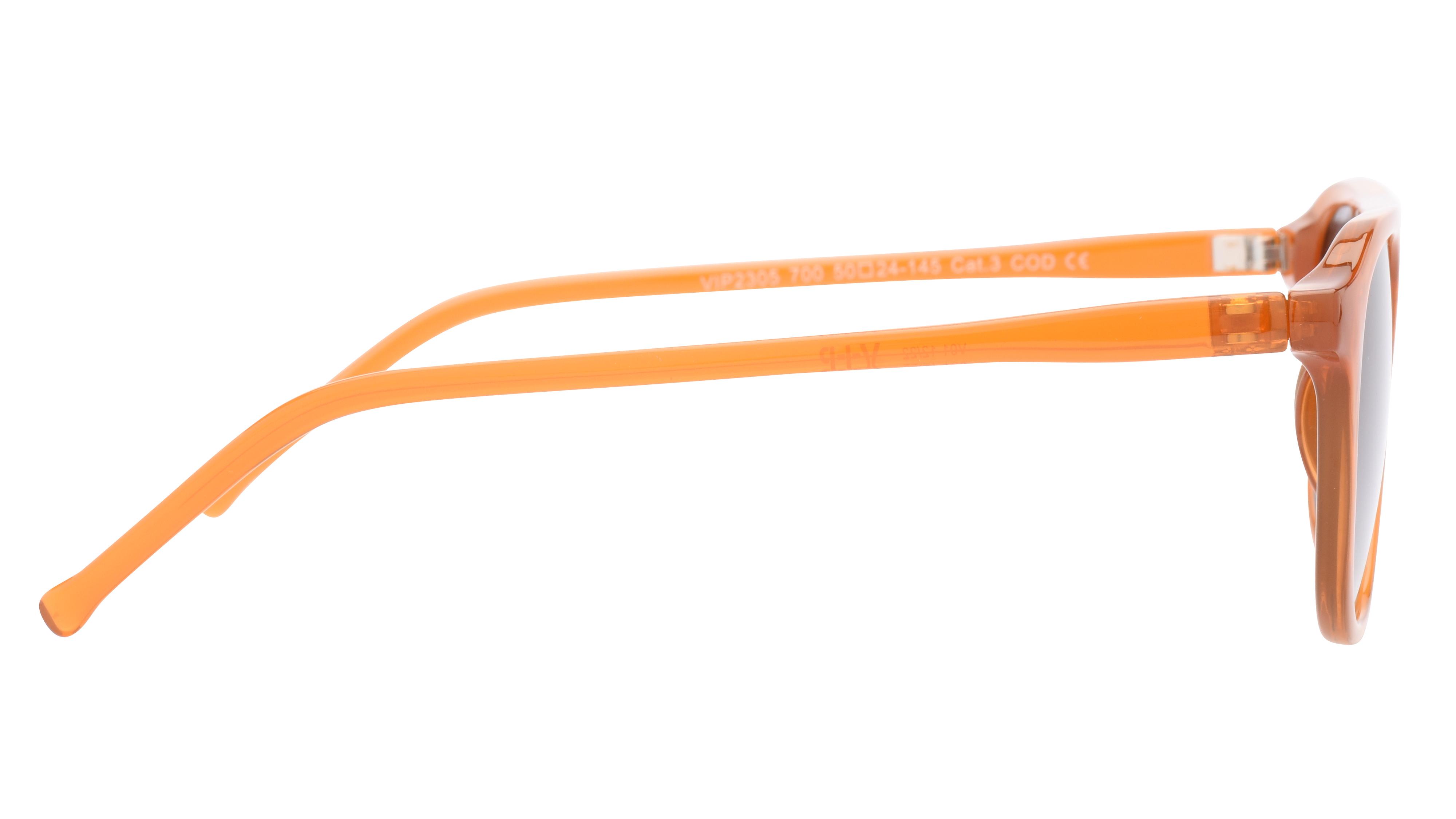 Monture Solaire VIP Vip2305 700 Orange Cristal Aviateur Lynx Optique