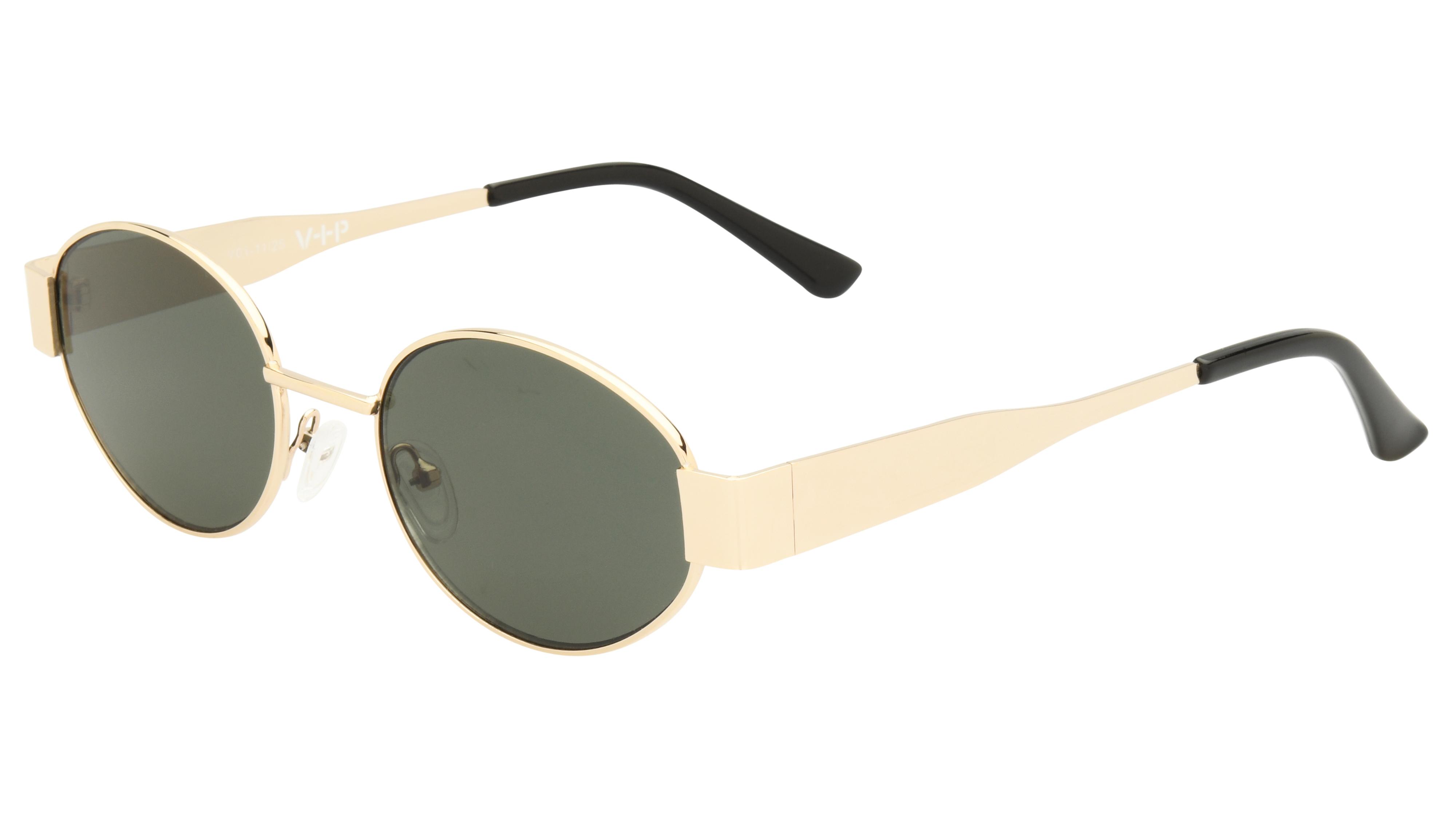 Lunettes de soleil VIP Femme Or Ovale vip2602 Trois-Quart