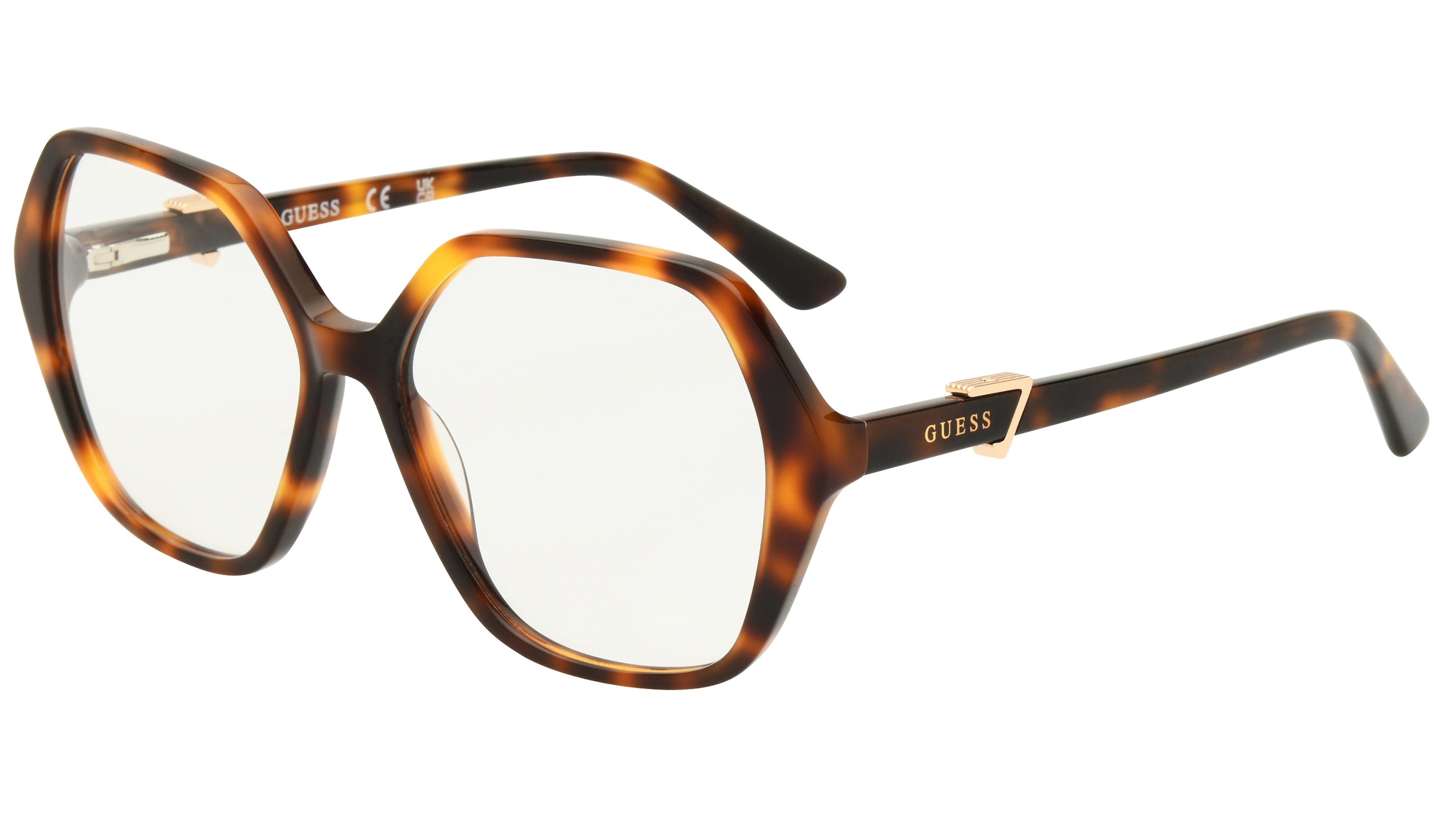 Lunettes de vue Guess Femme Ecaille Carré Gu2875 Trois-Quart