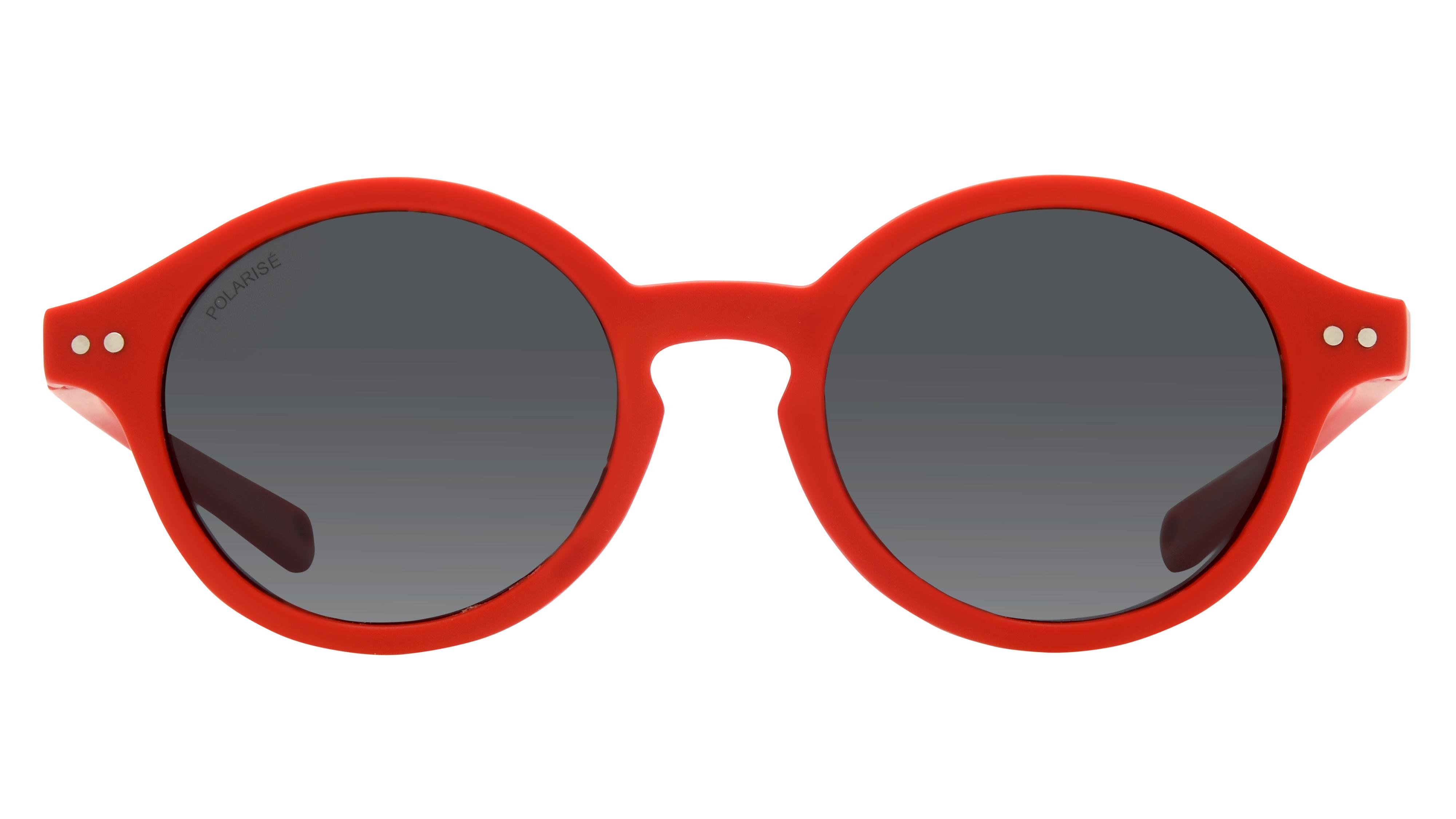 Lunettes de soleil VIP Enfant Rouge Ronde Vip2513 Face