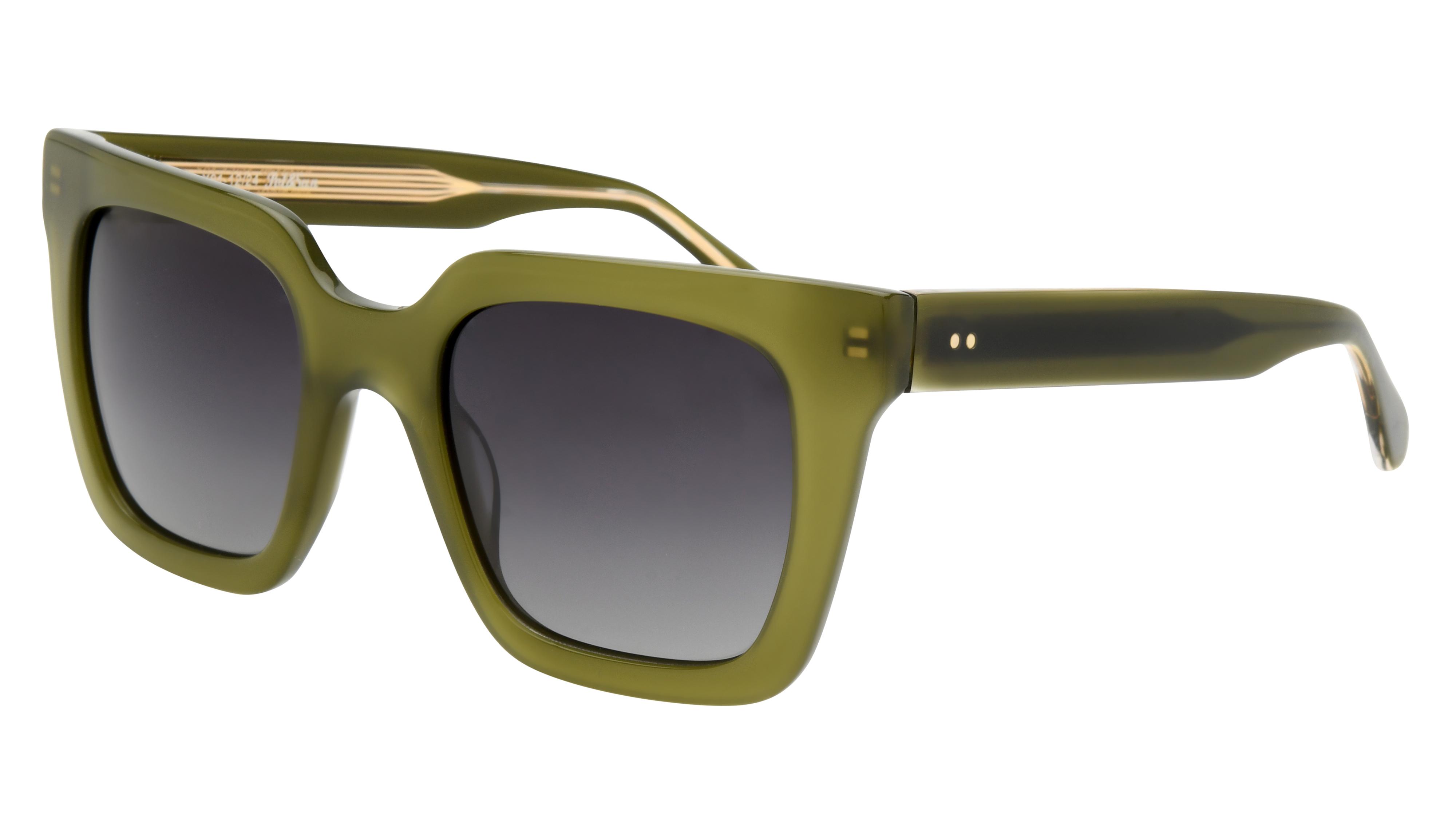 Lunettes de soleil Pol&Sun Femme Vert Carré Pos2505 Trois-Quart