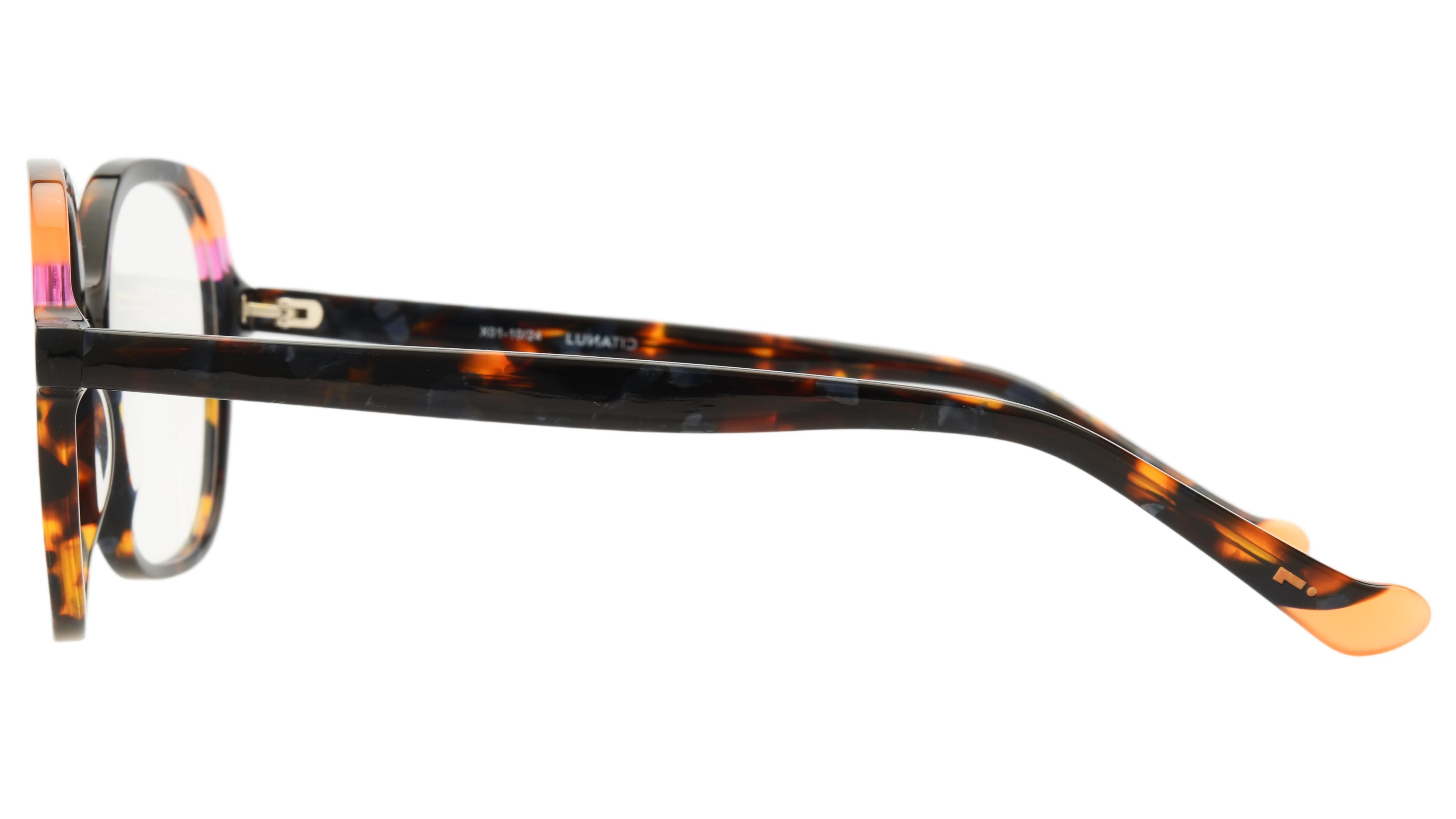 Lunettes de vue Lunatic Femme Ecaille Carré Lun2501 Gauche